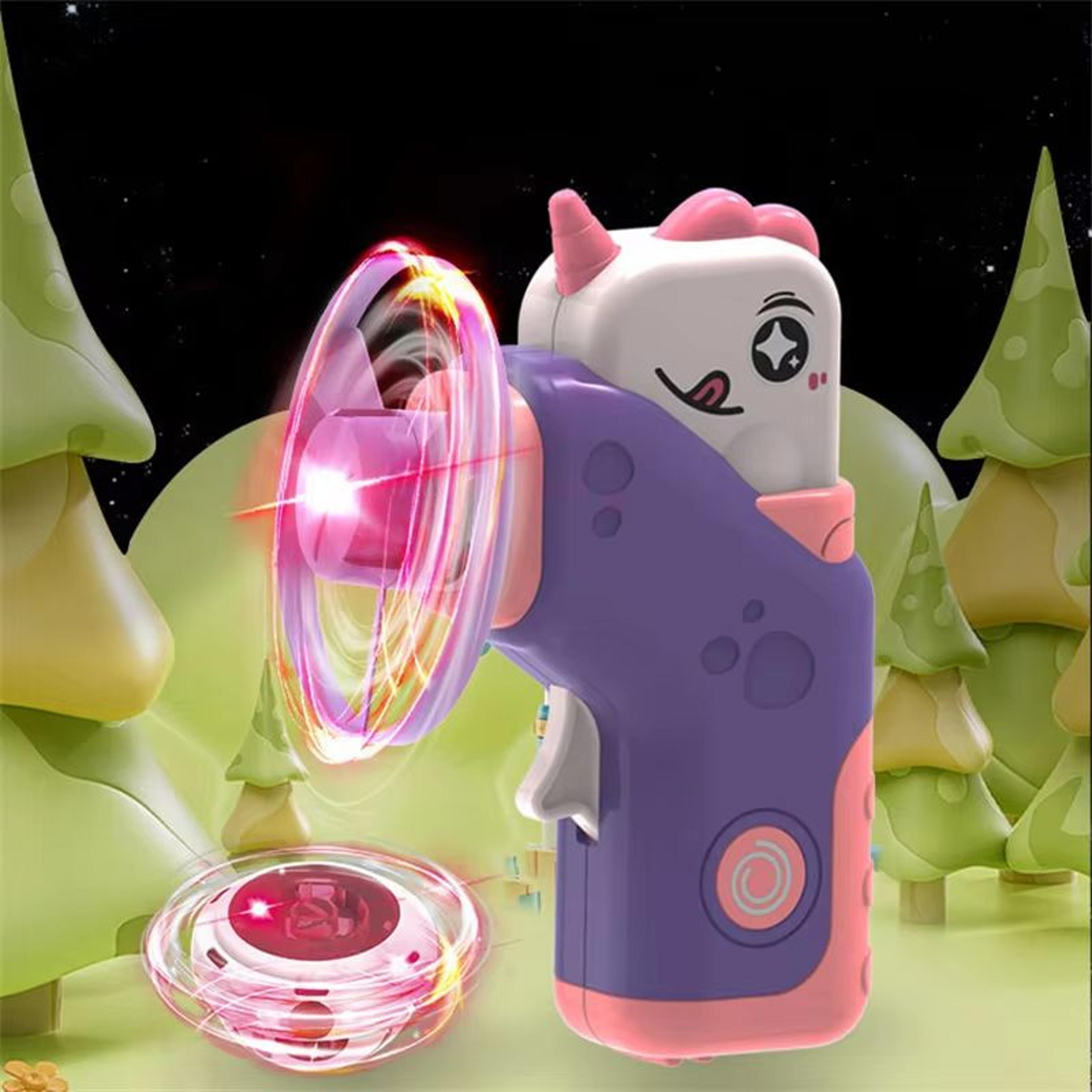 2-in-1 flying disc & dinosaur air rocket launcher for kids