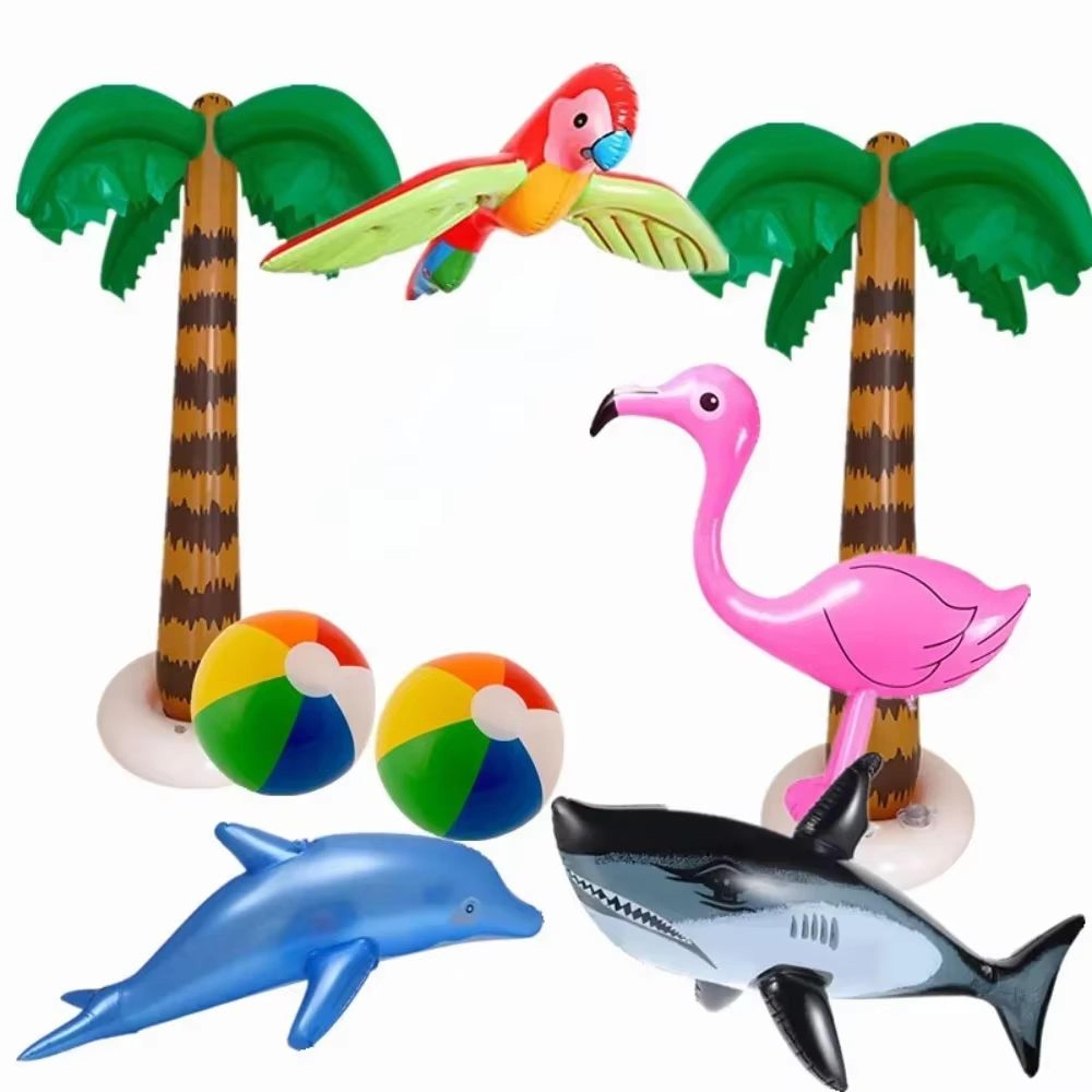 inflatable flamingo pool float toy for kids