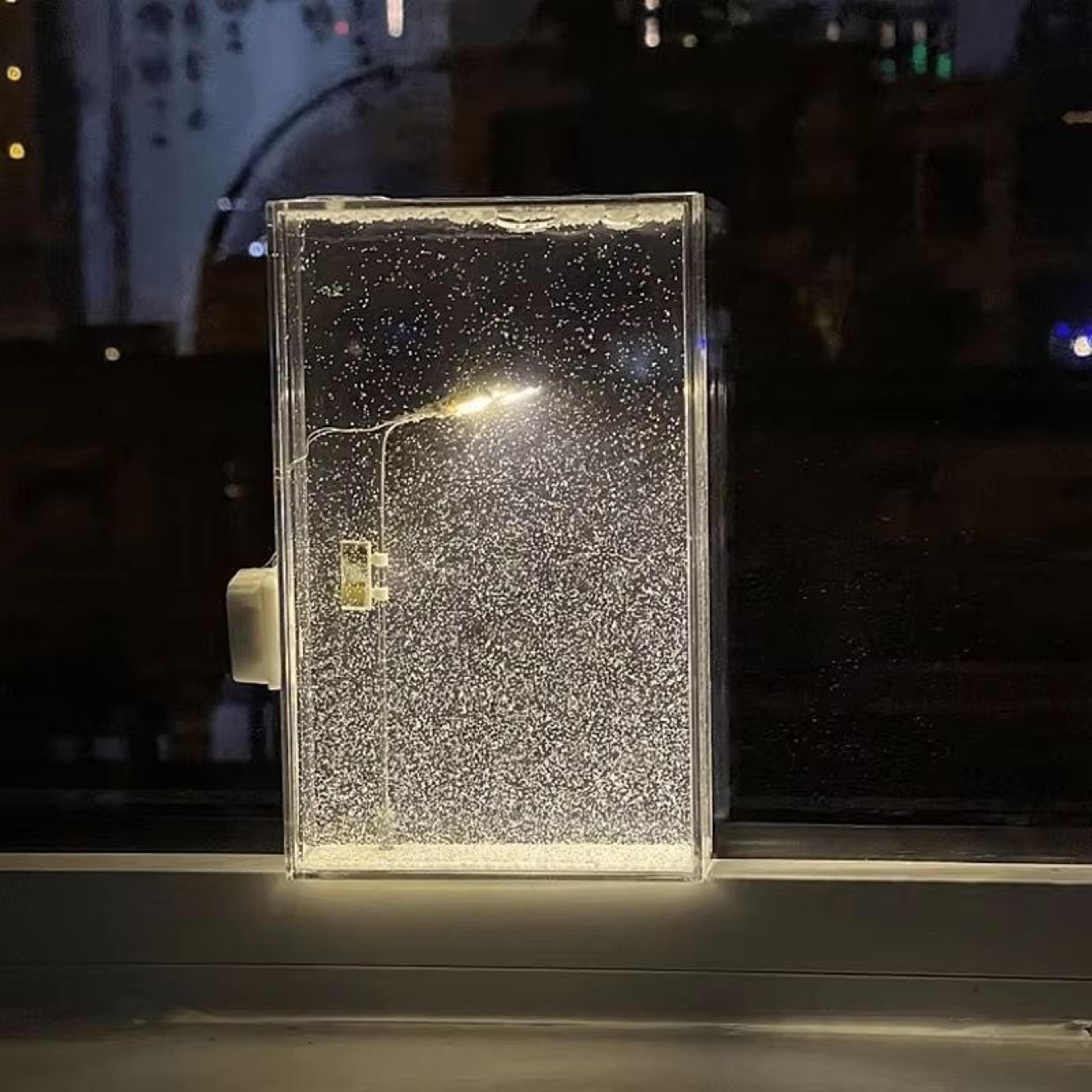 diy snow scene street lamp flowing night light kit