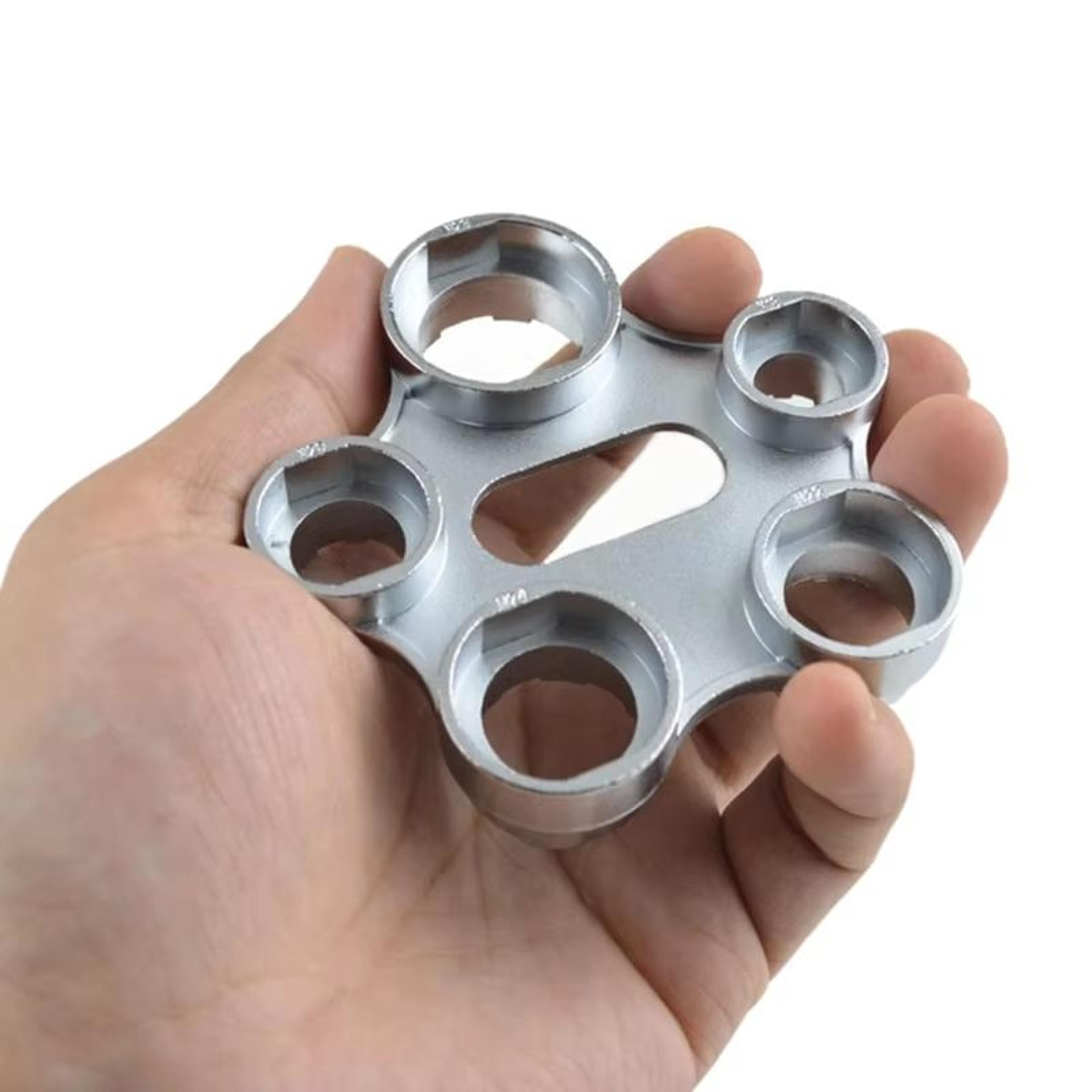 6-in-1 faucet aerator wrench and flow adjuster tool