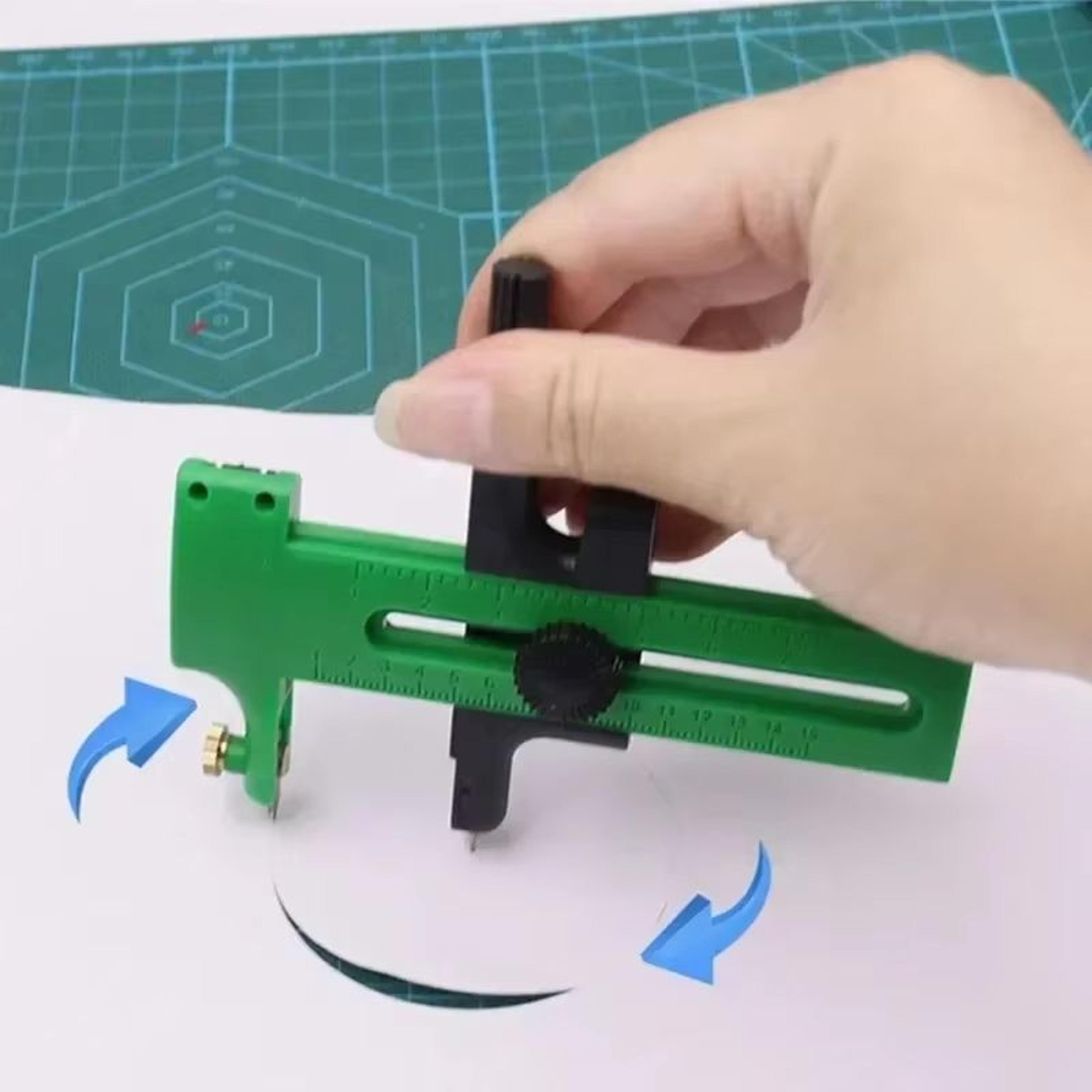 adjustable circle cutter tool for fabric and paper crafts