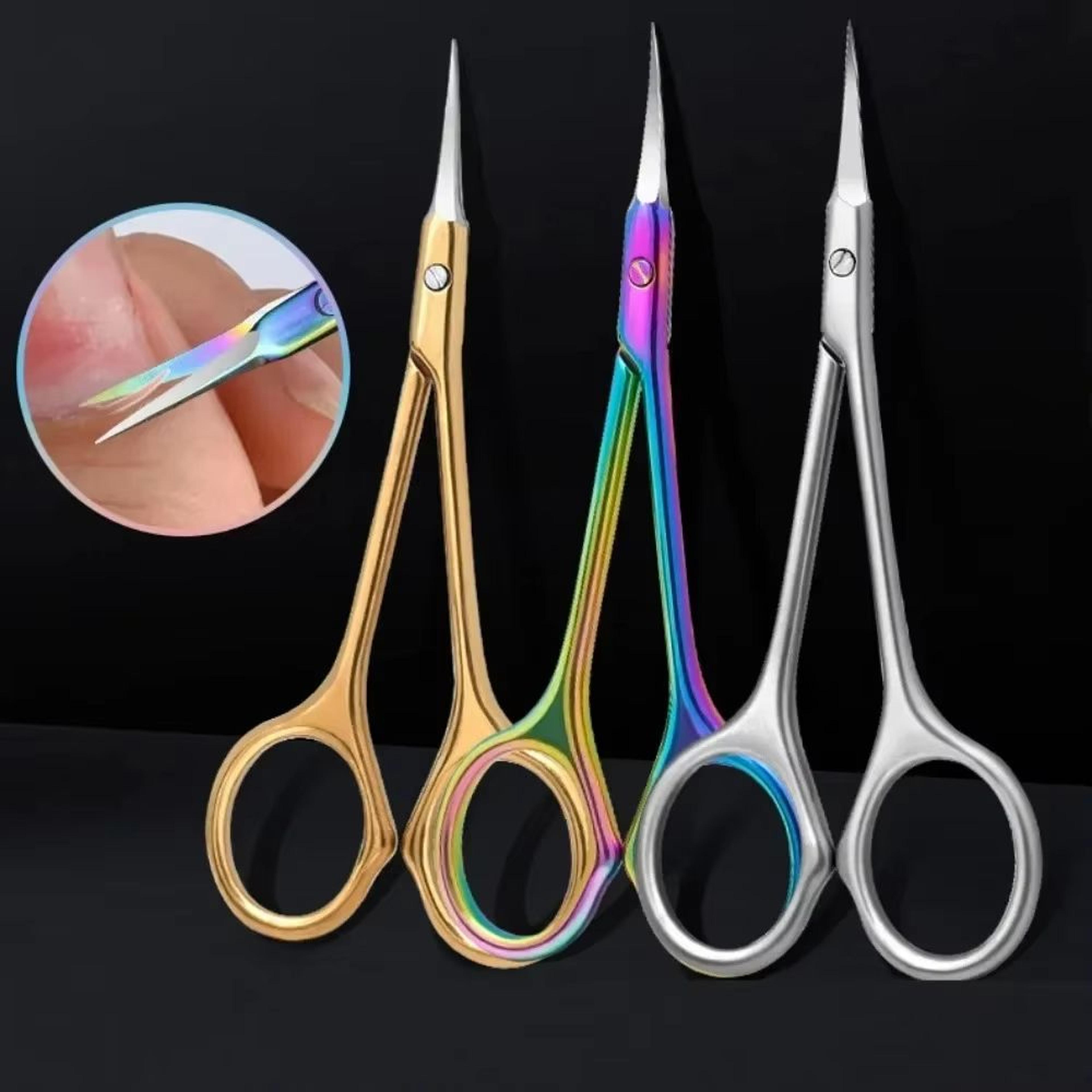 stainless steel cuticle scissors for precise nail care