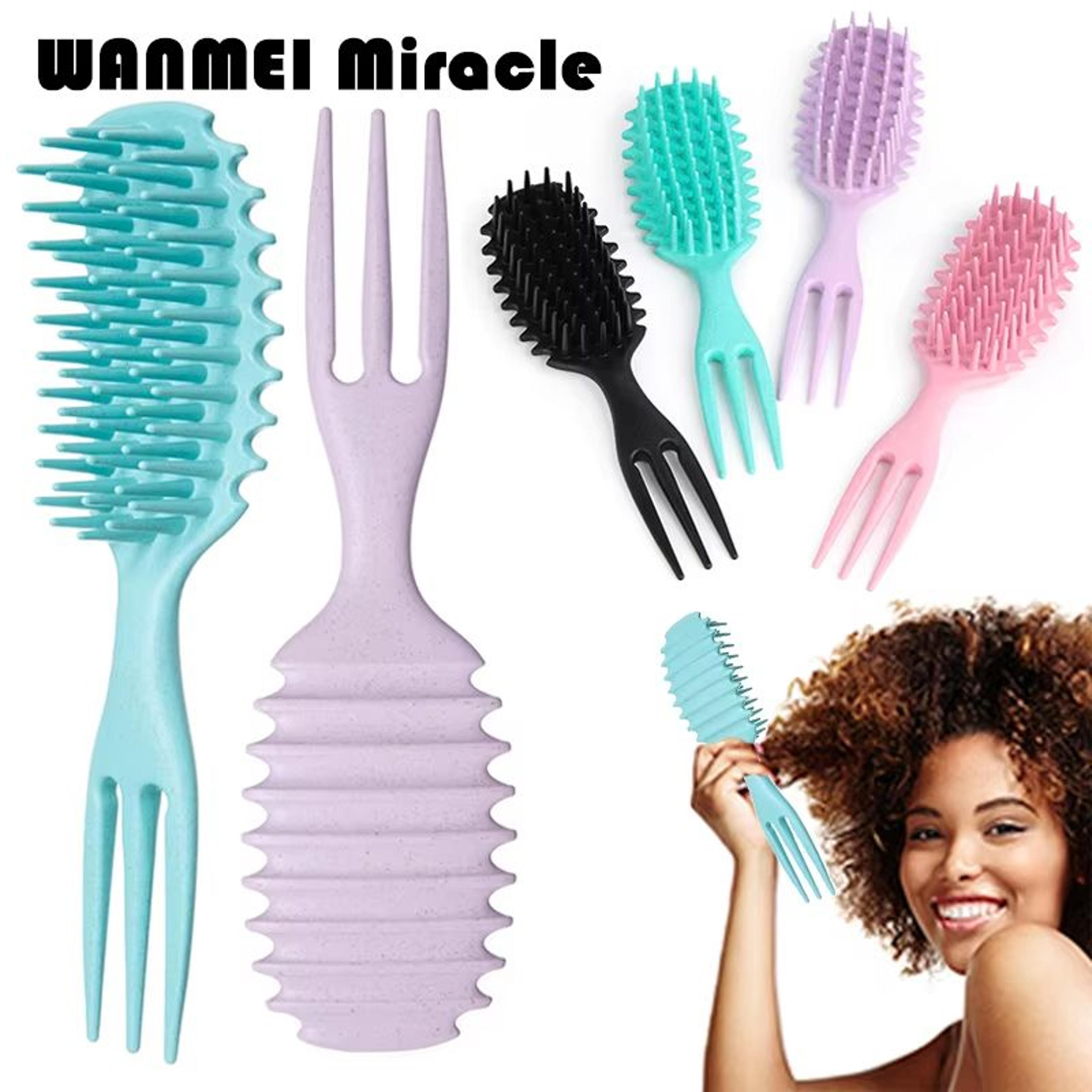 curly care 3 in 1 detangling and curl defining brush