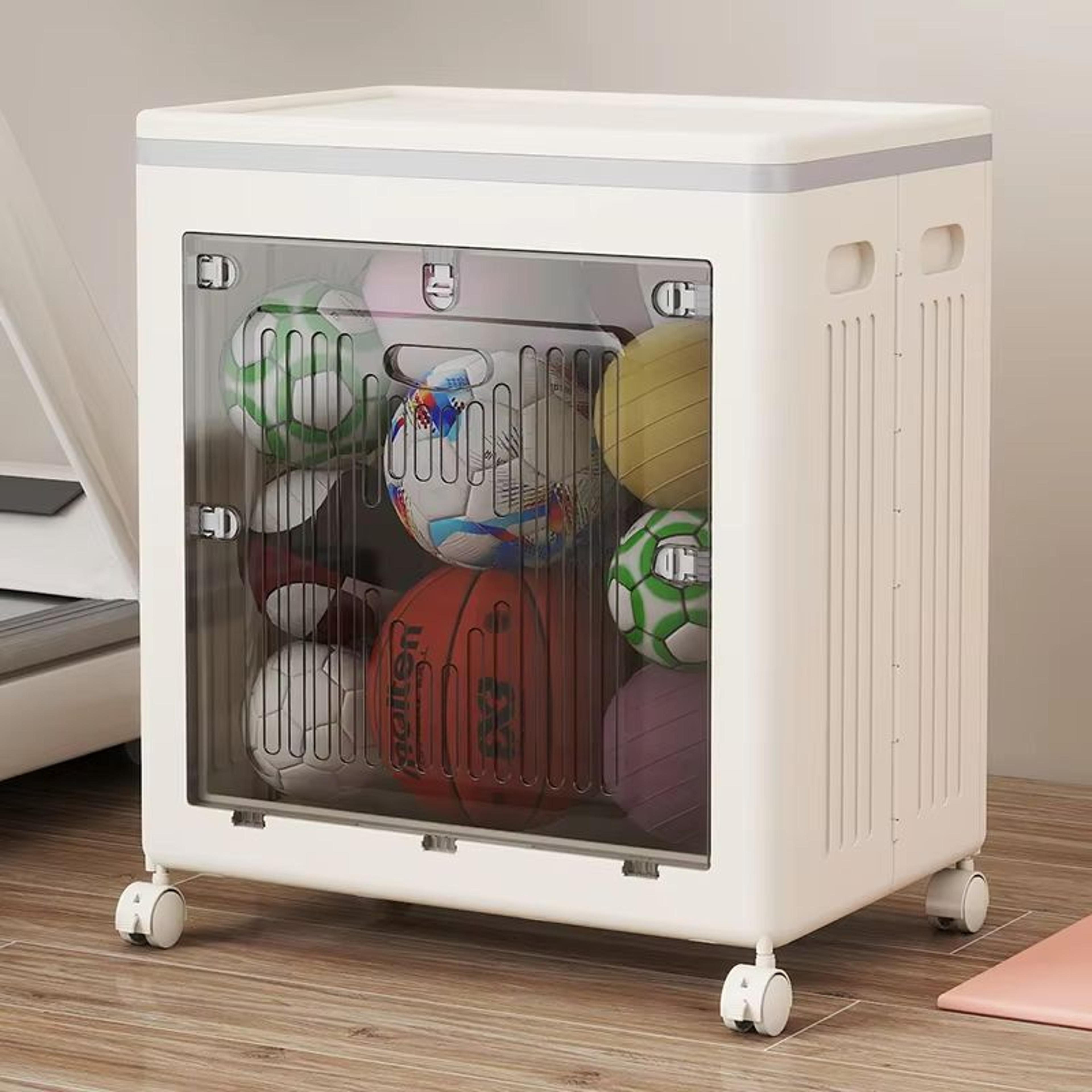 22.83 inches foldable storage bin with wheels