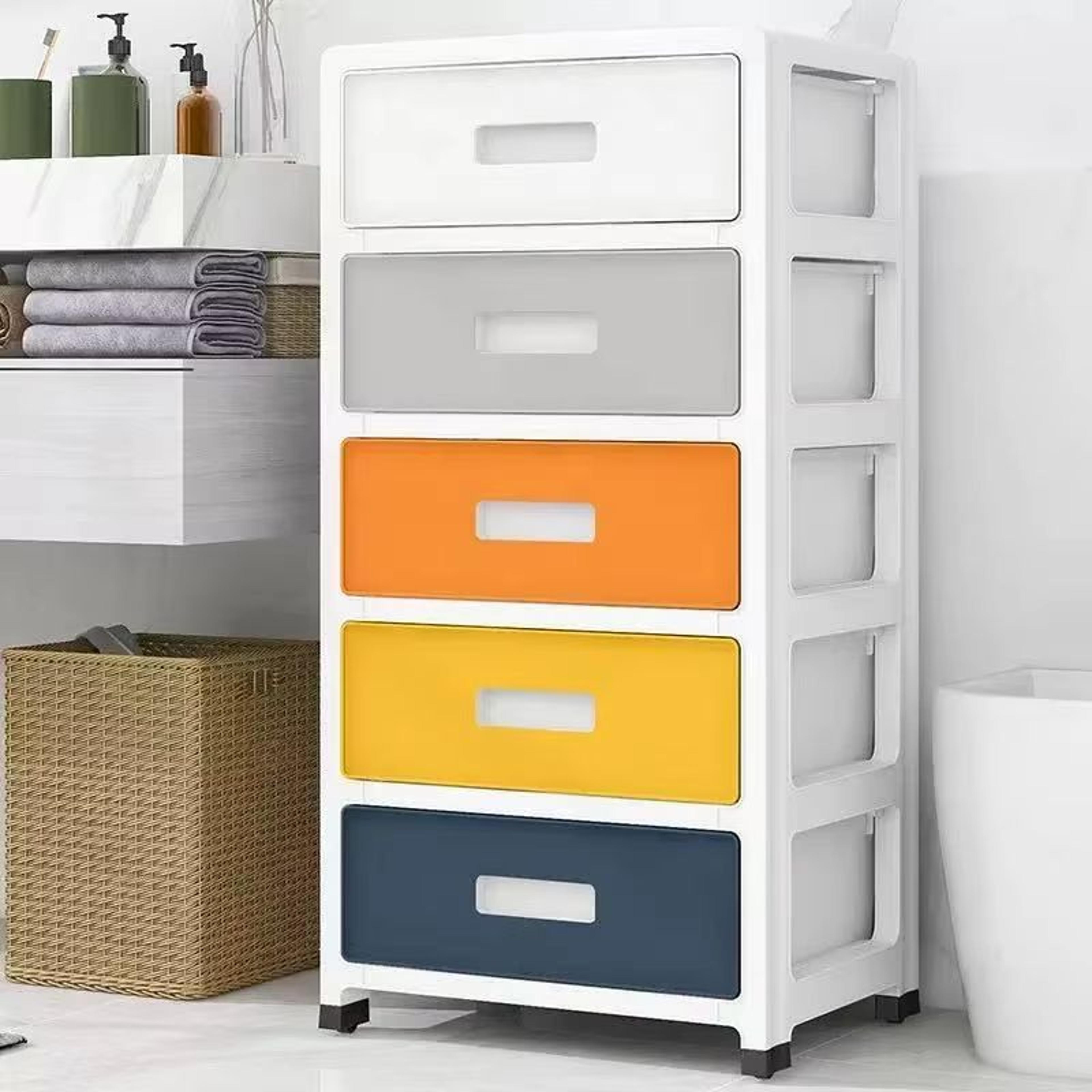 3-6 tier large capacity storage cabinet space saving organizer for living room, bedroom and study