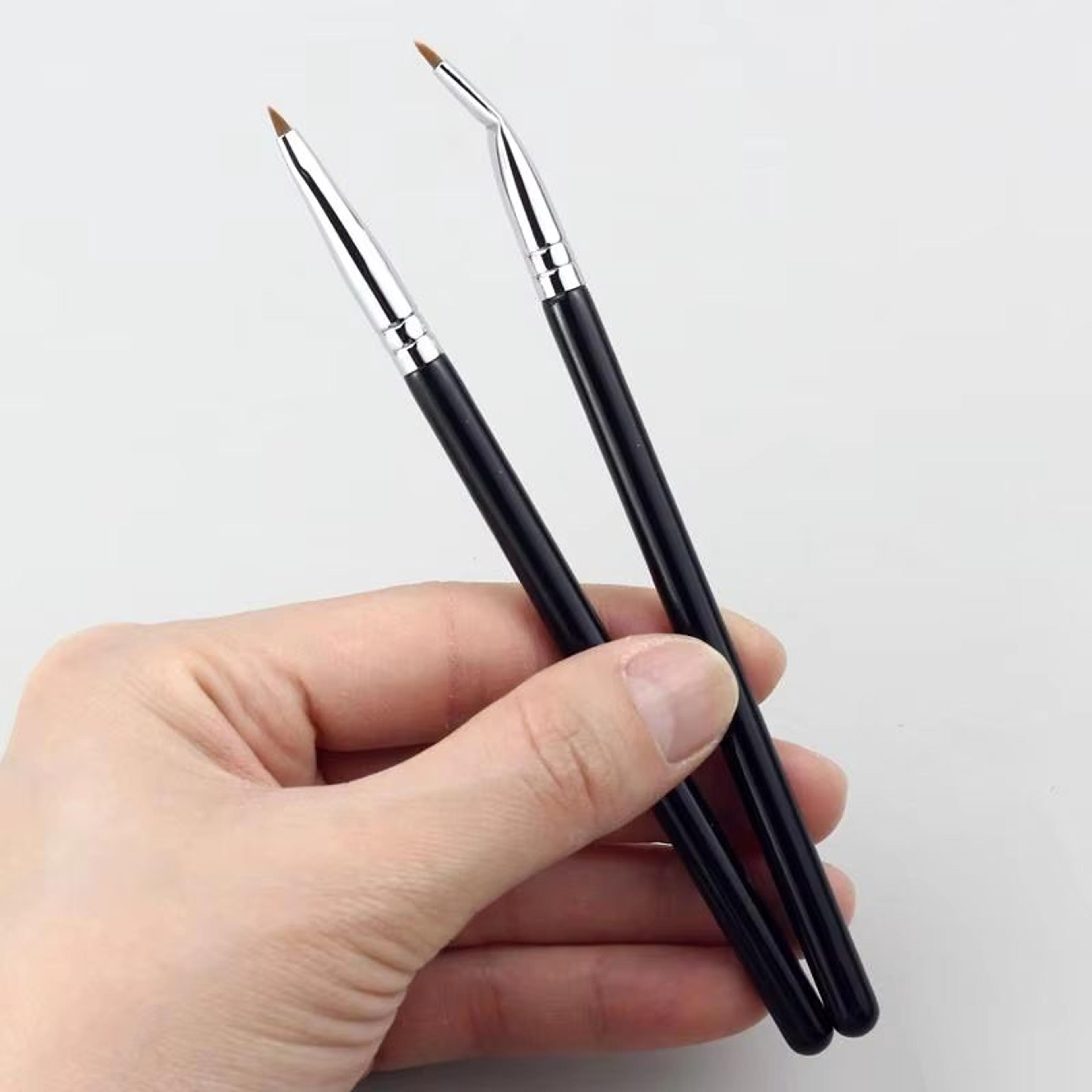 karsyngirl bend head eyeliner brush eye detail makeup brush - precision brush for eyeliner, lower lash line & under-eye