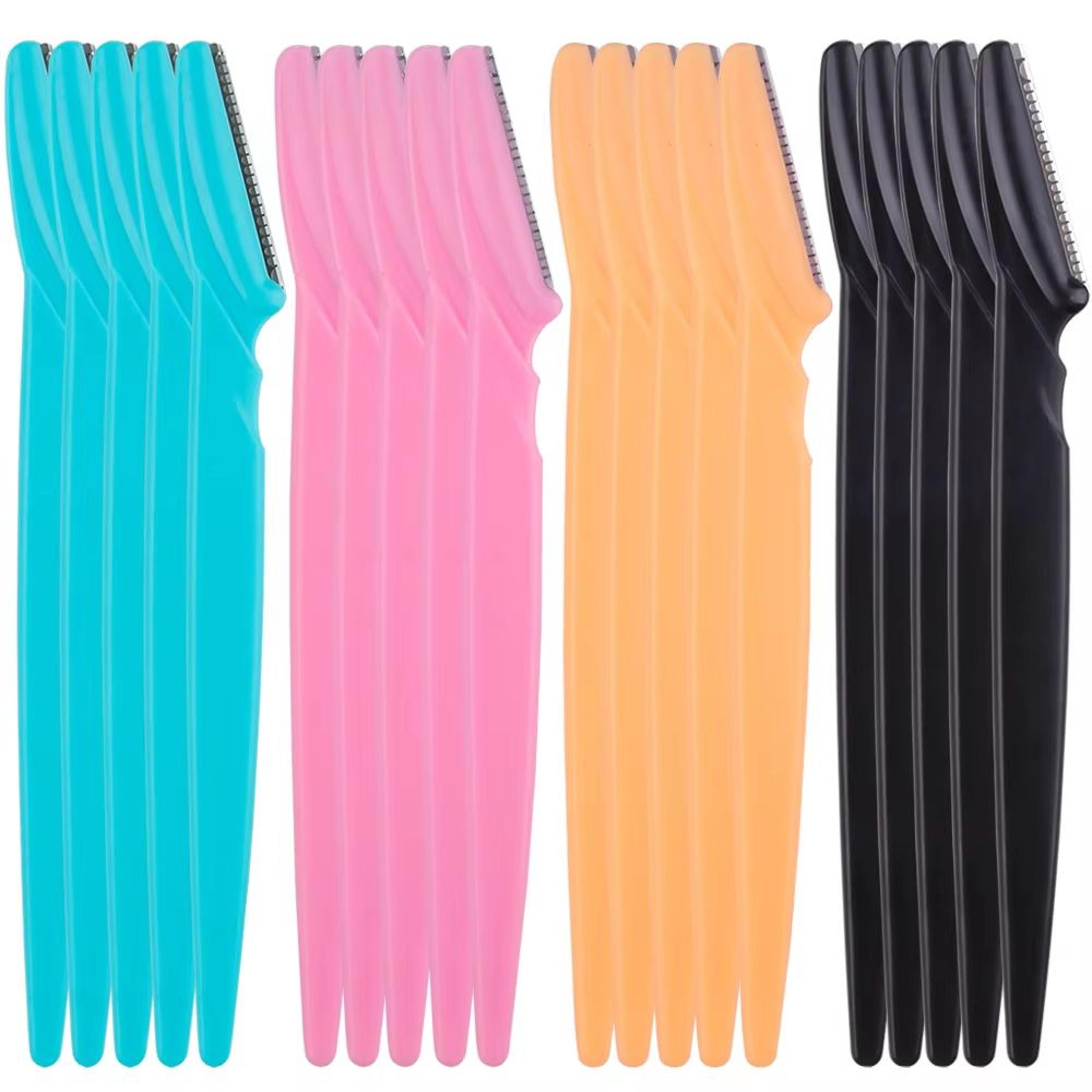 karsyngirl 3/4/10 pcs eyebrow trimmer blade shaver portable face razor set facial hair remover and brow shaper