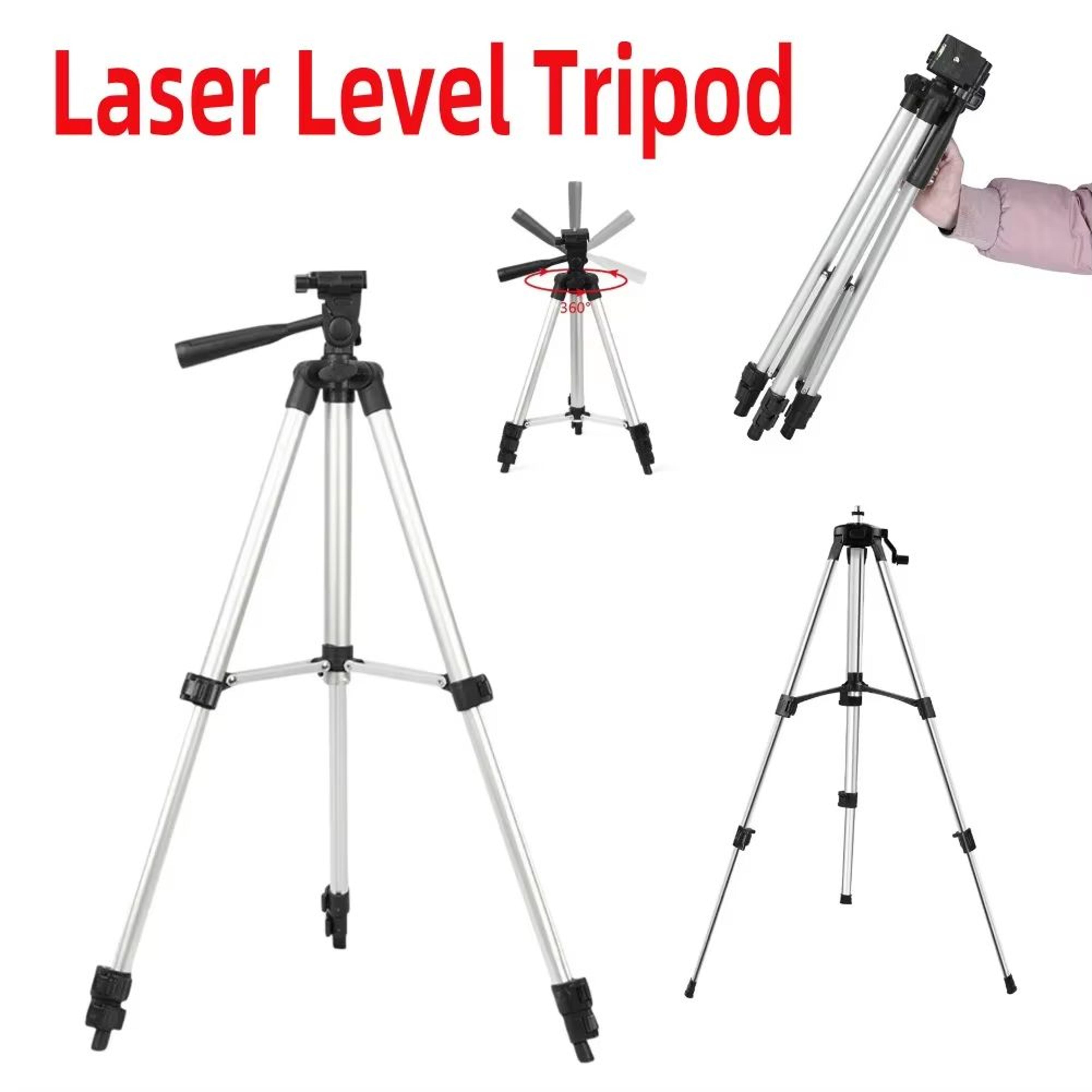 adjustable laser level tripod stand with 5/8 inch adapter for self leveling tools
