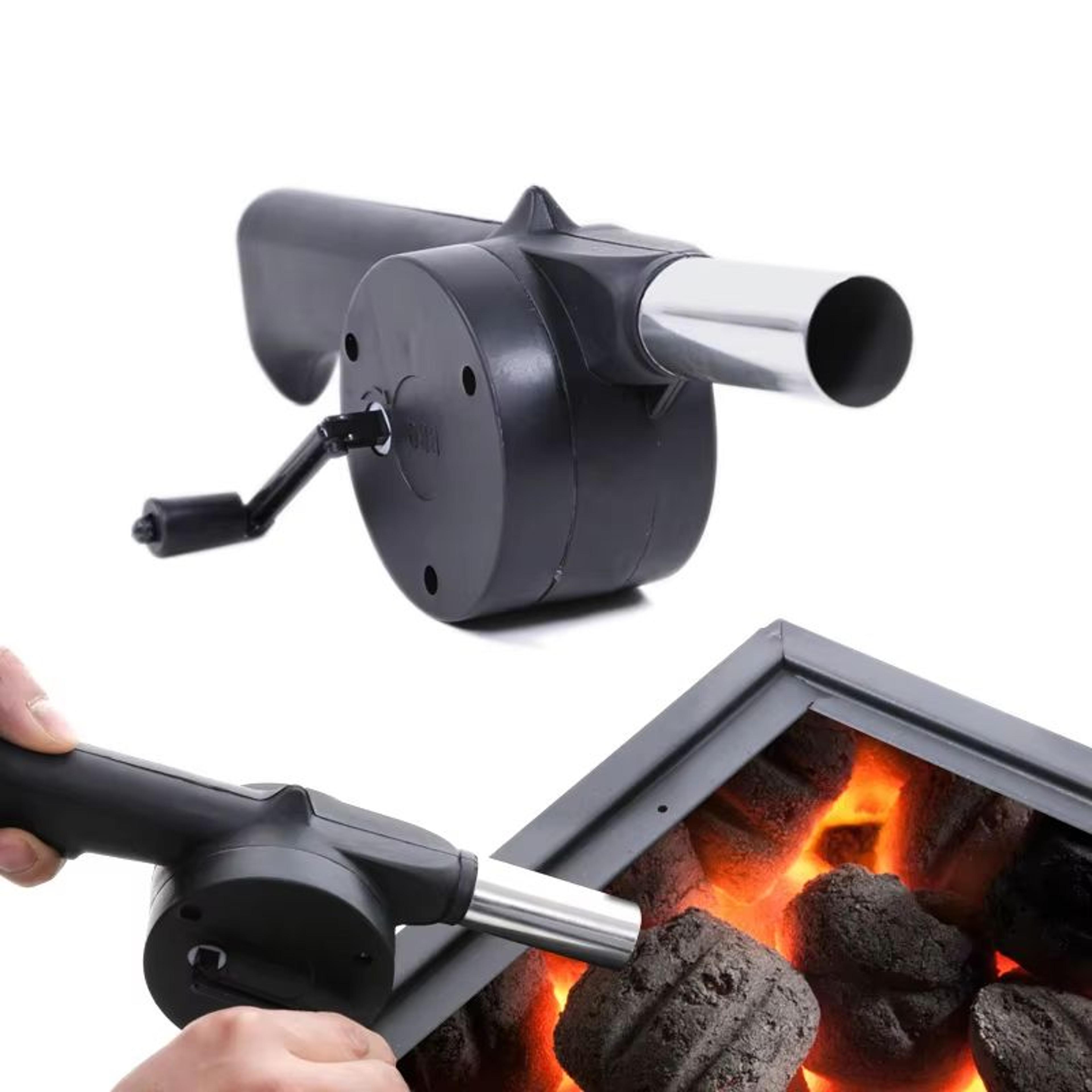 lmetjma manual hand crank bbq fan air blower for faster charcoal ignition