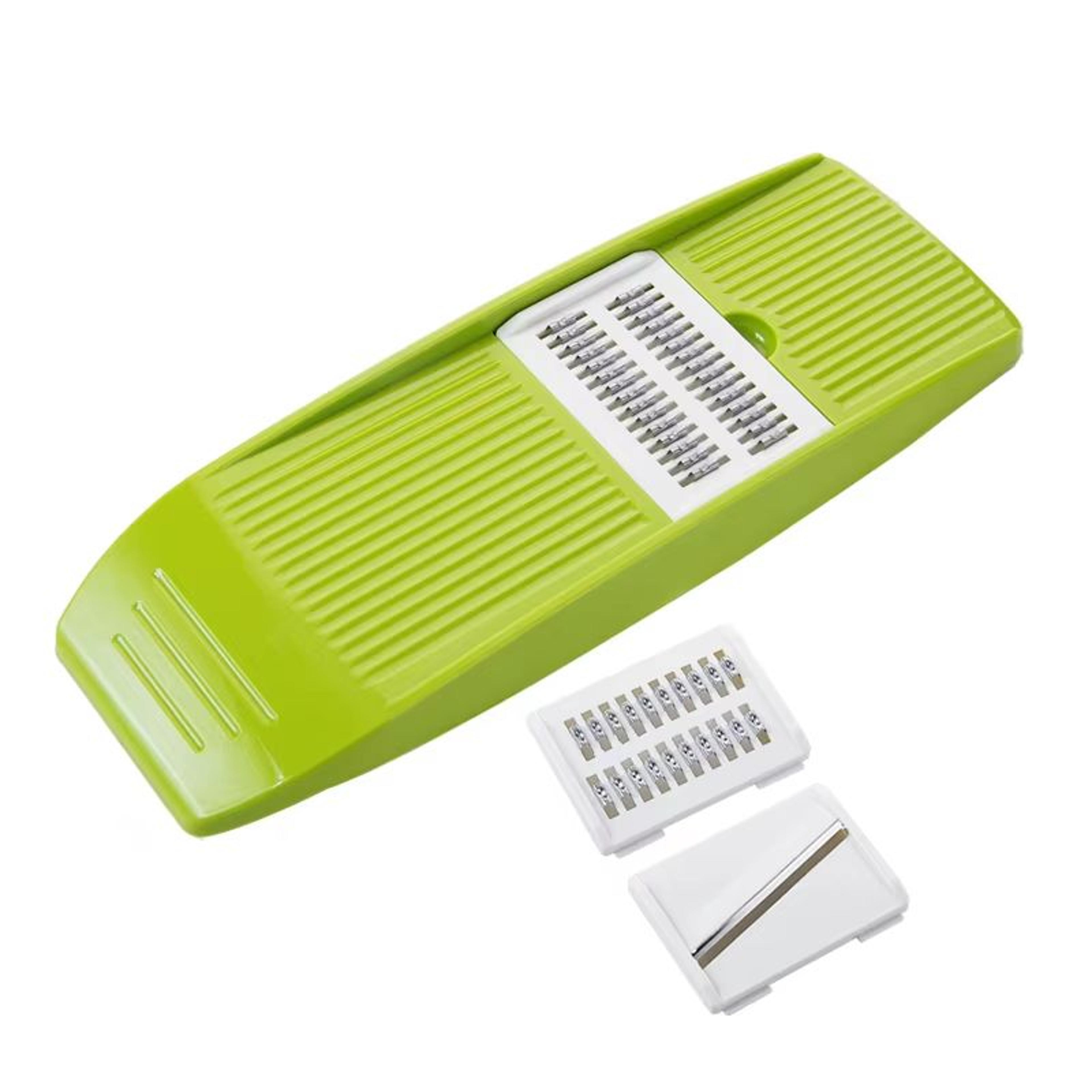 lmetjma stainless steel mandoline vegetable slicer with 3 blade julienne cutter