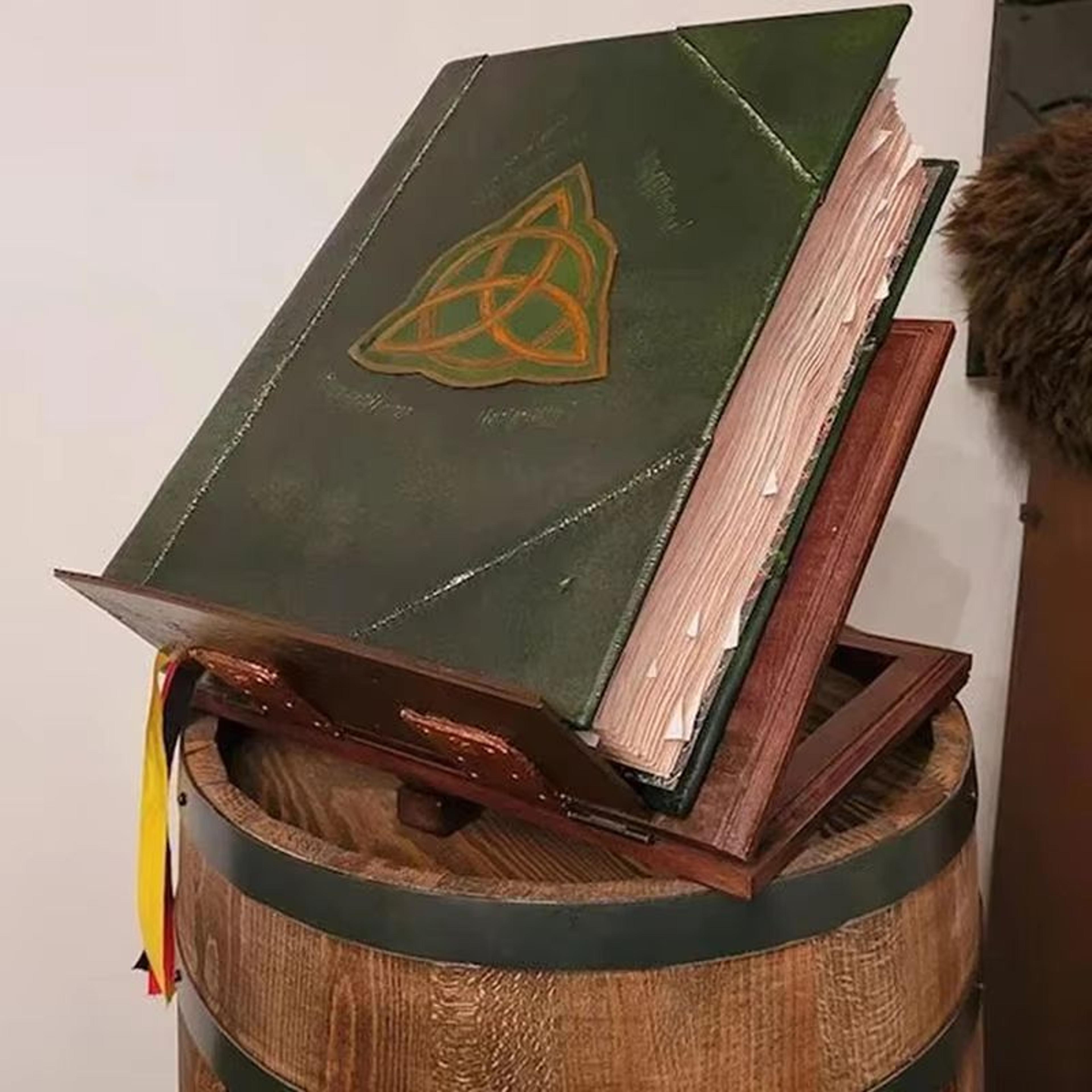 green book of shadows journal 350 page spellbook notebook vintage grimoire for spells and ritual records
