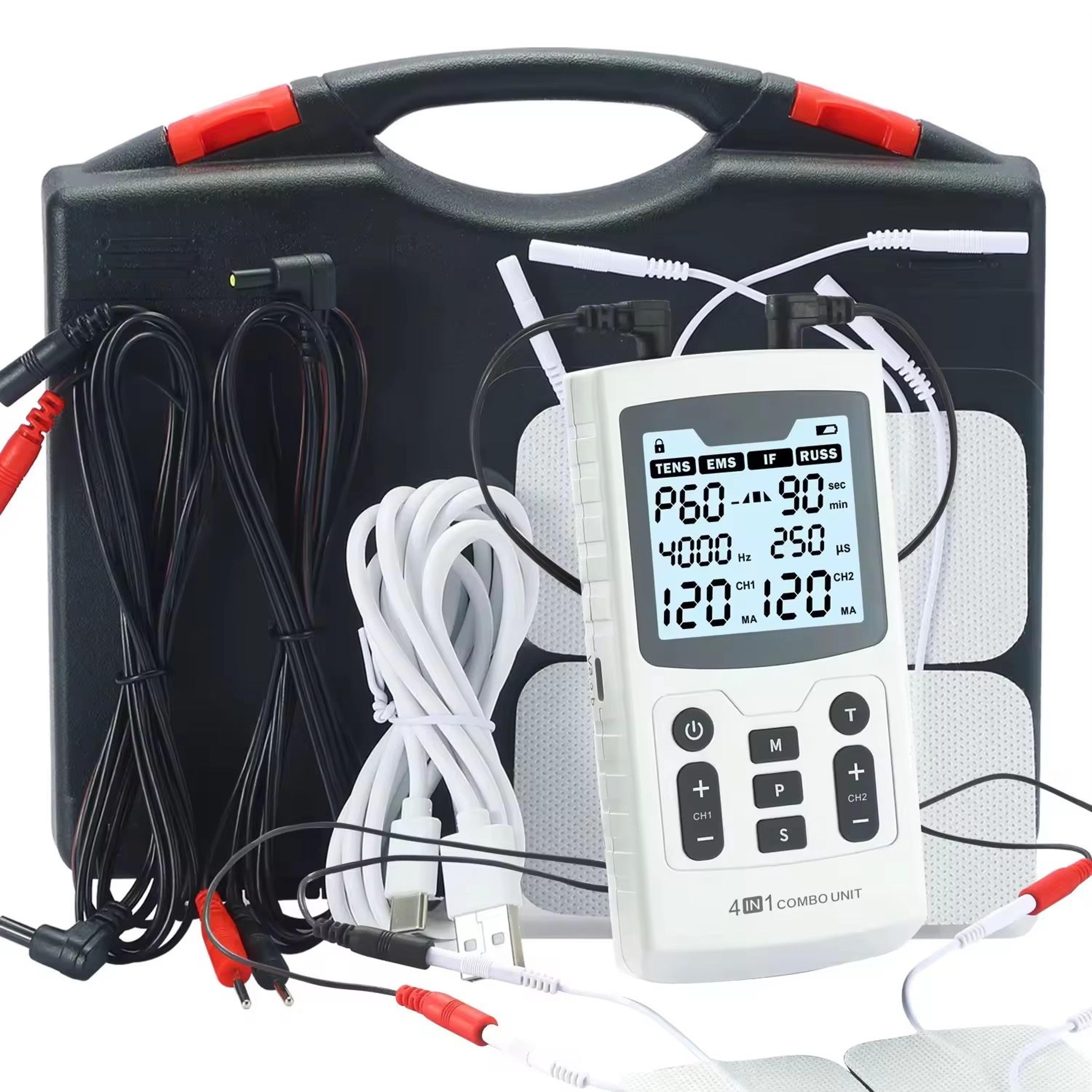 4 in 1 electric muscle stimulator 60 mode ems tens ifc russ physiotherapy therapy system