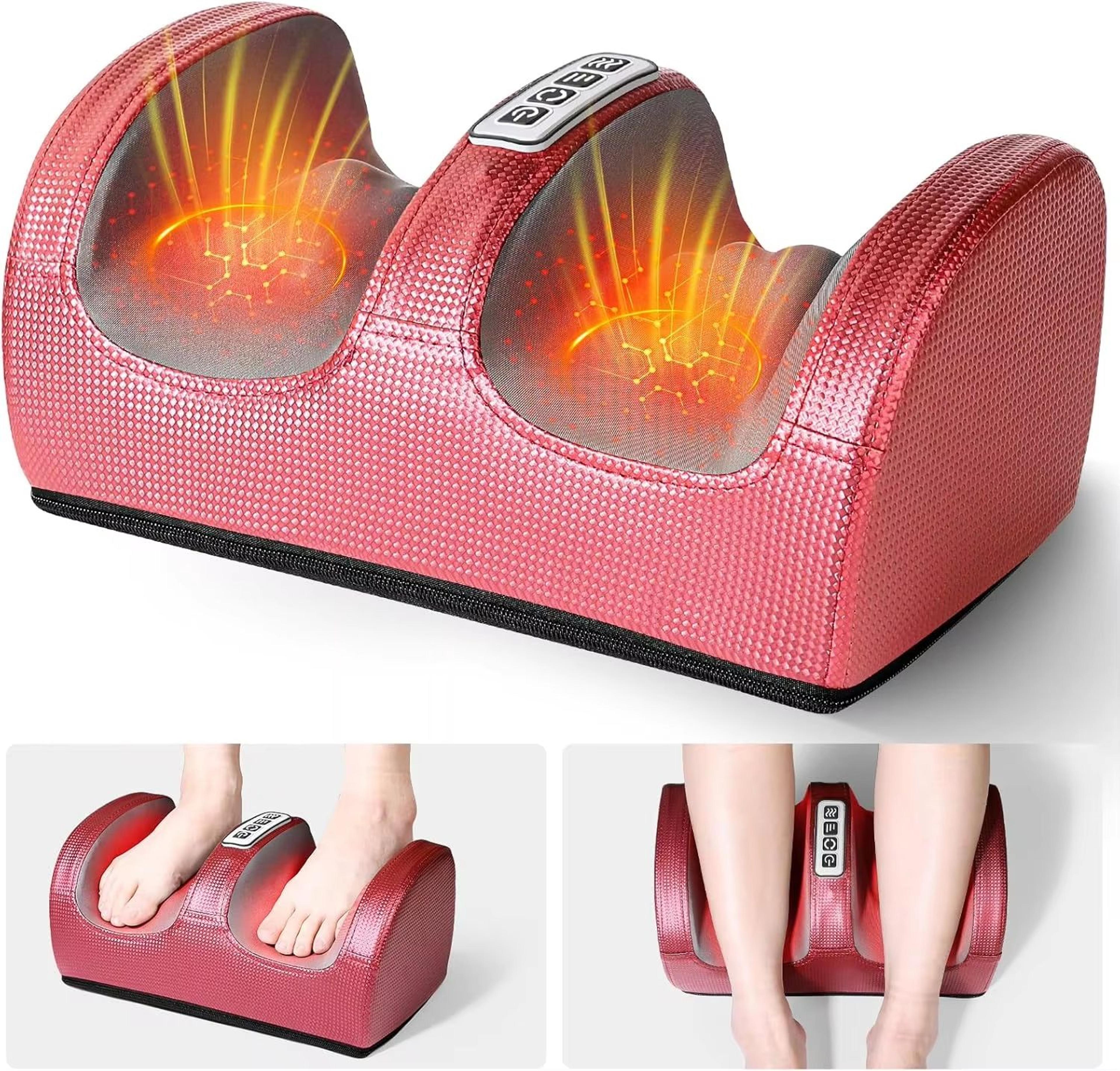 shiatsu foot and calf massager with heat deep tissue kneading for plantar fasciitis relief