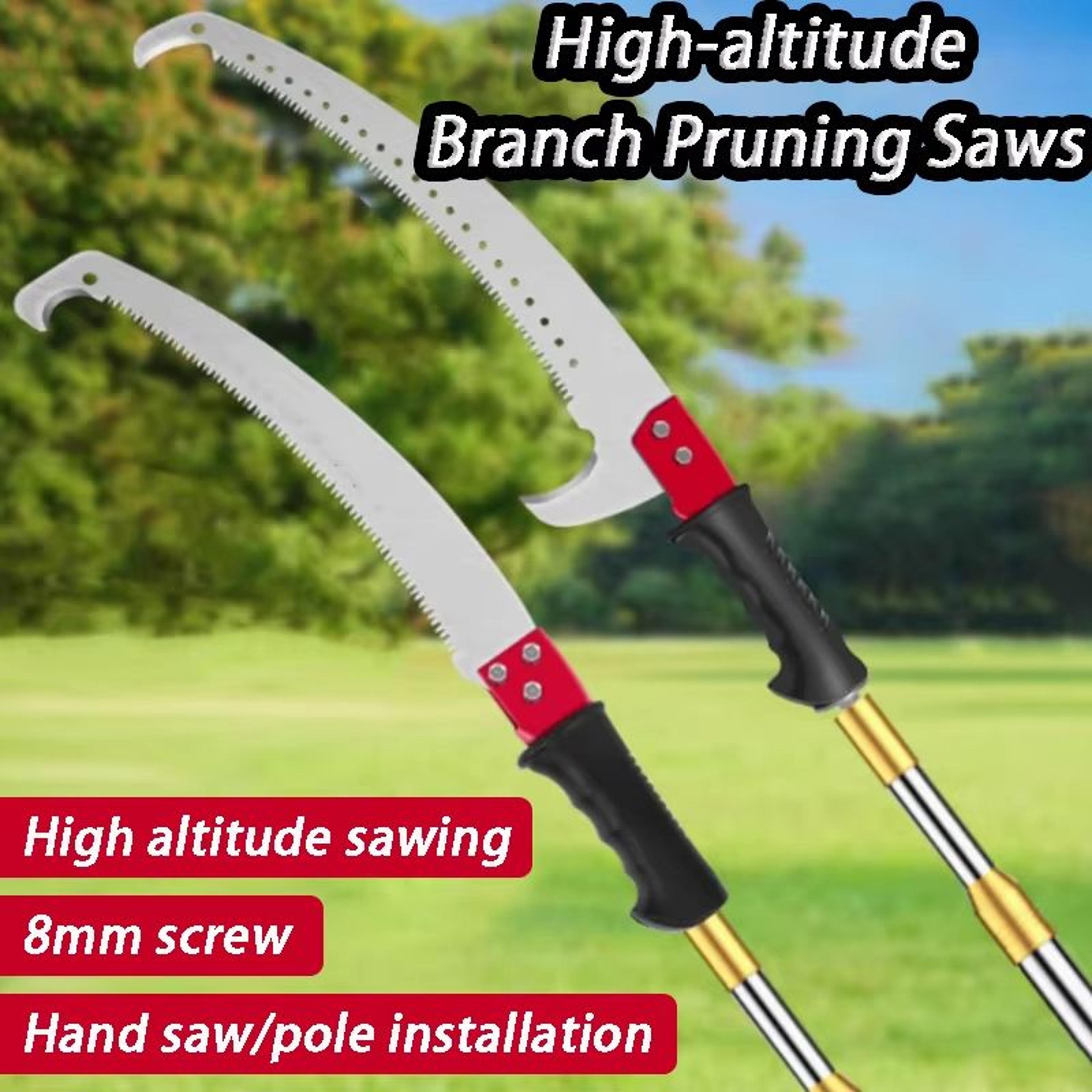 high altitude retractable branch pruning saw portable garden tree trimming hand tool