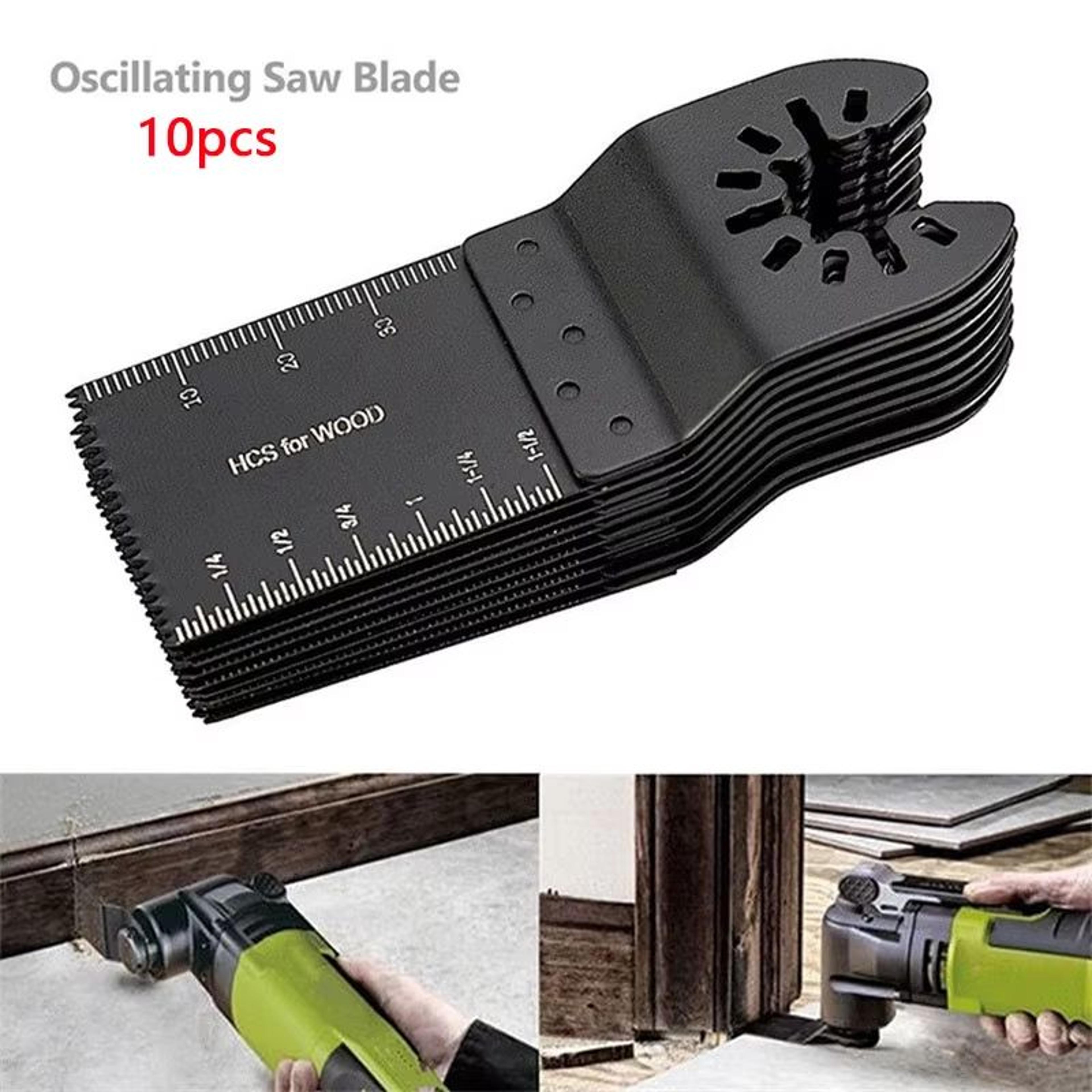 10-piece oscillating saw blade set 1.34in universal multi tool blades for wood metal and plastic