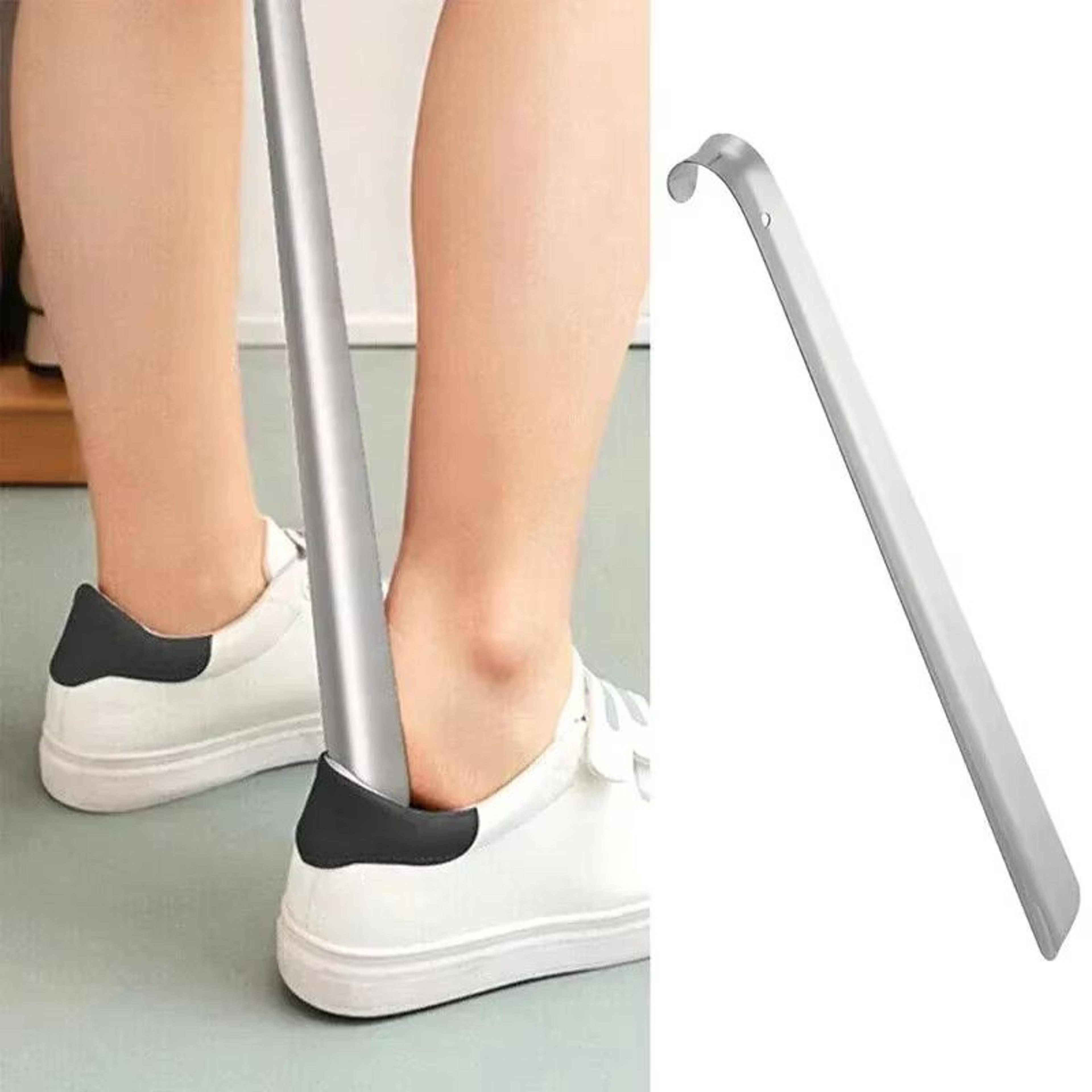 52cm (20.47in) extra long stainless steel shoe horn long handle shoe lifter and remover tool