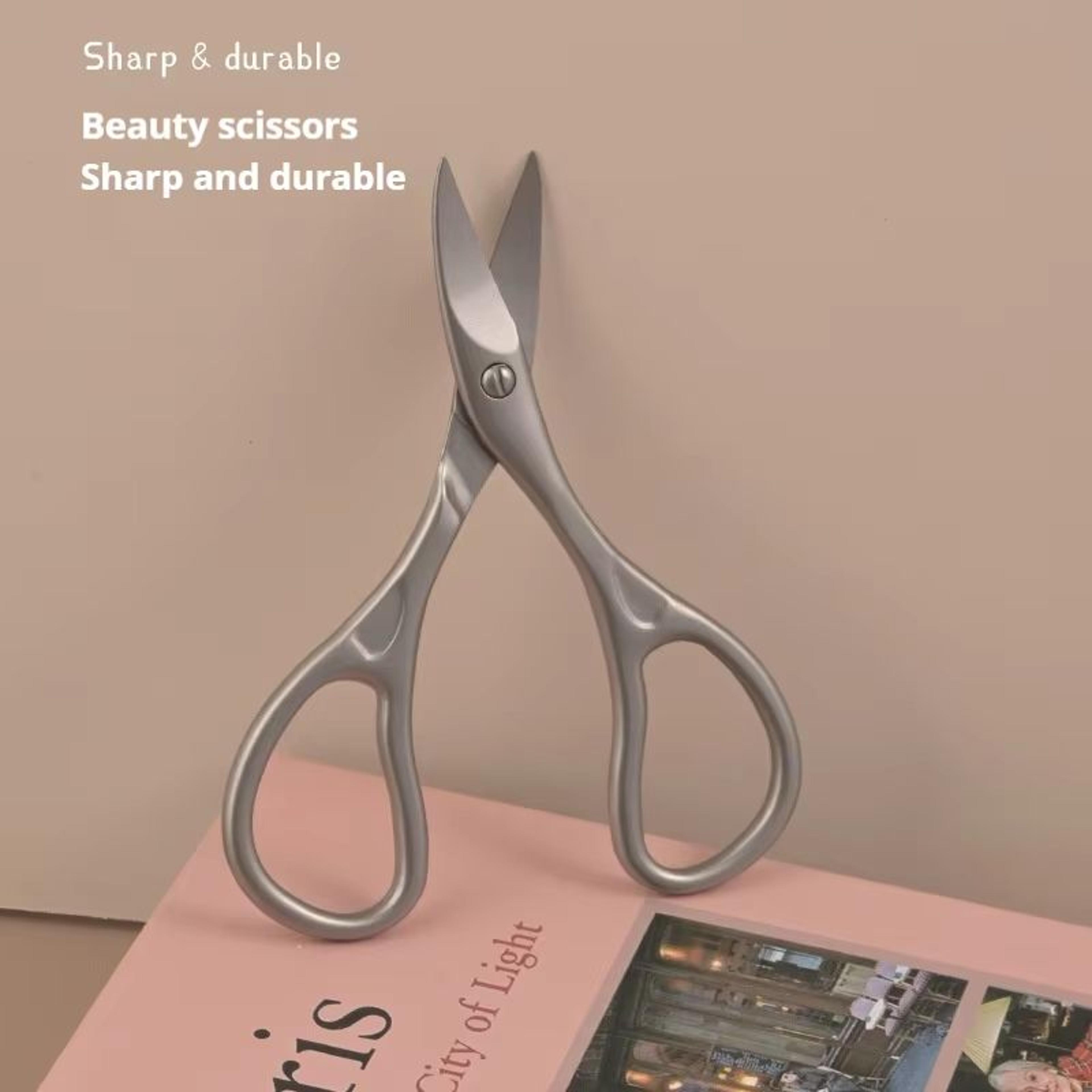 professional curved nail scissors precision manicure and pedicure trimmer for fingernails and toenails (1pc)