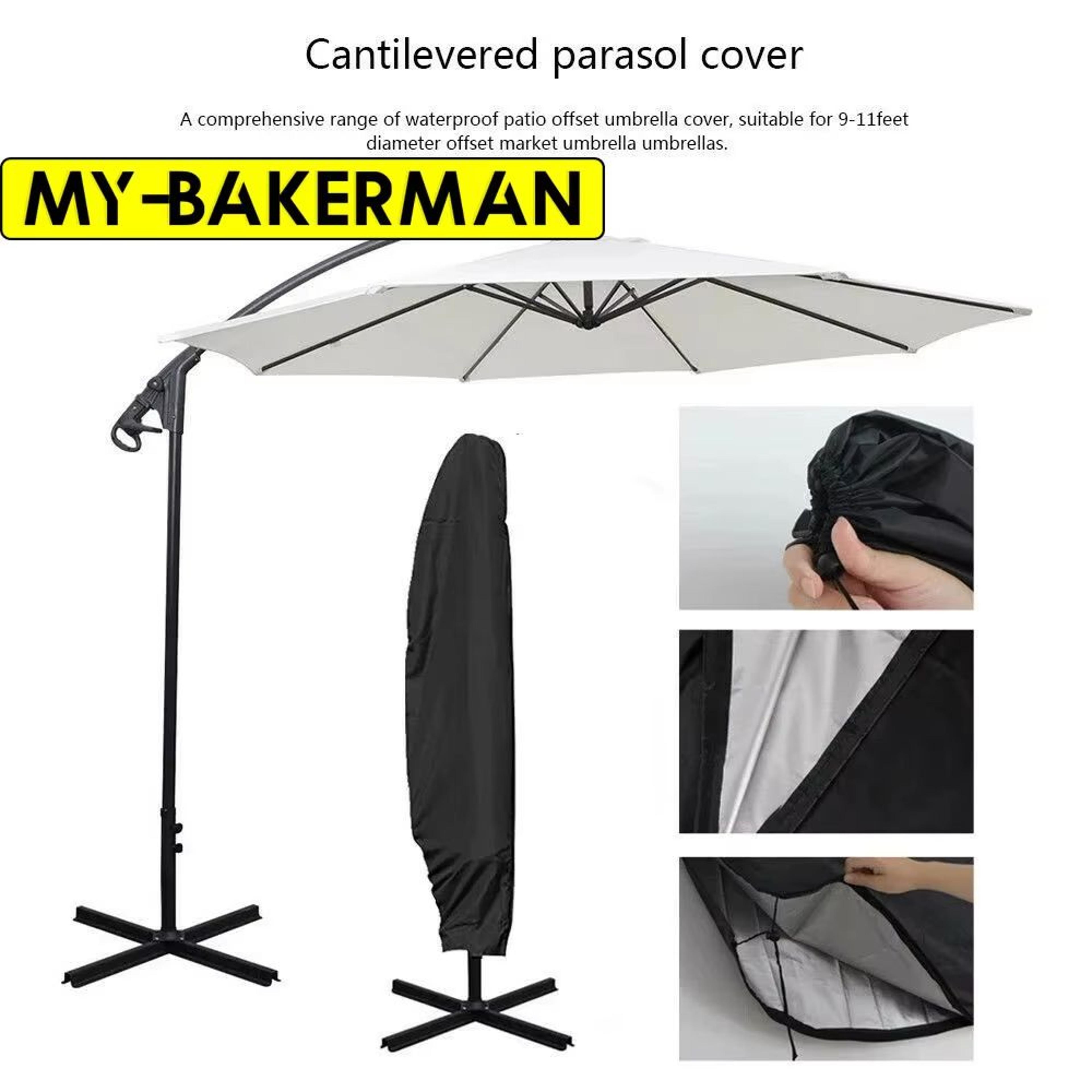 waterproof oxford cloth outdoor umbrella cover for cantilever and patio parasols