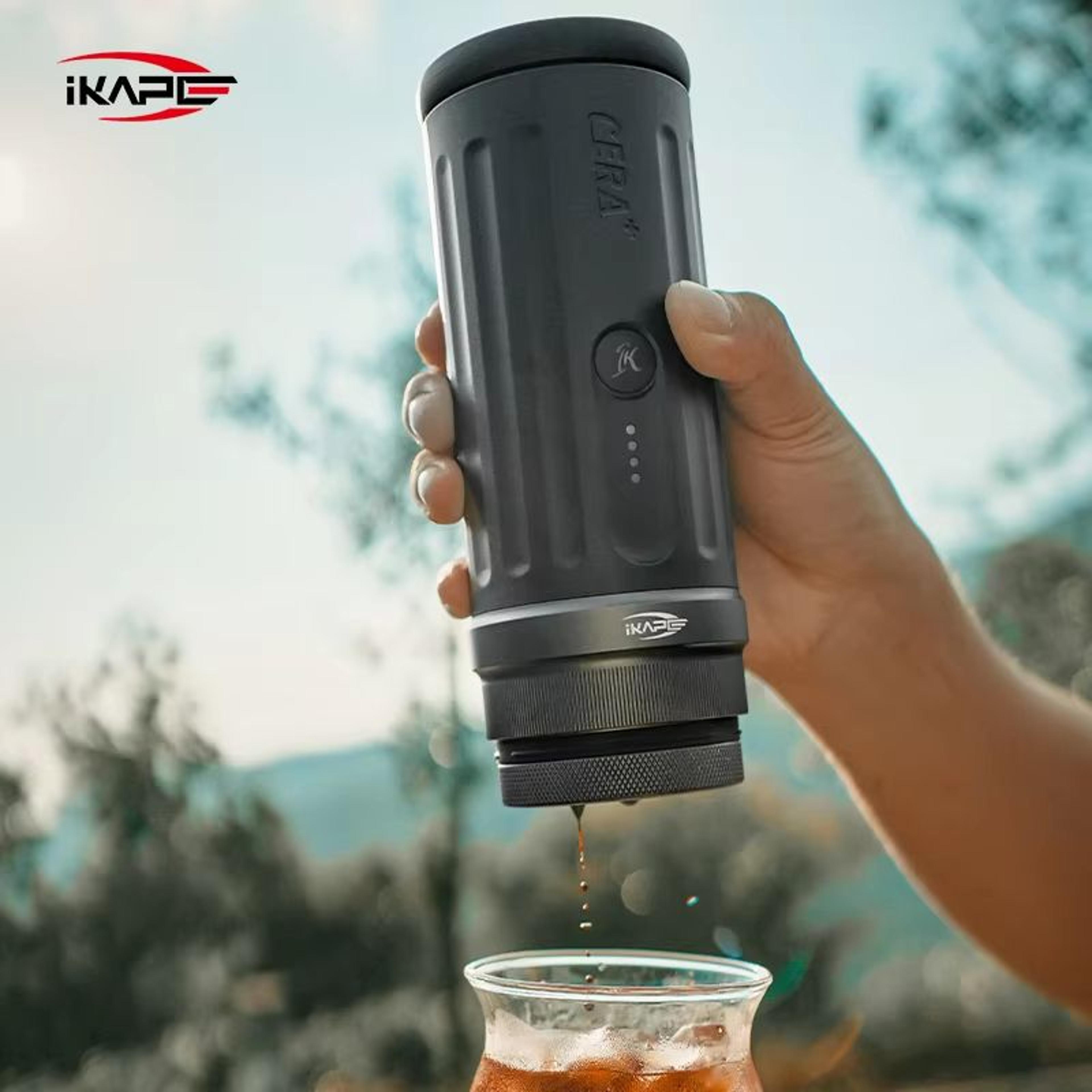 ikape wireless bluetooth portable espresso maker – compatible with 58 mm (2.28 in) bottomless portafilters