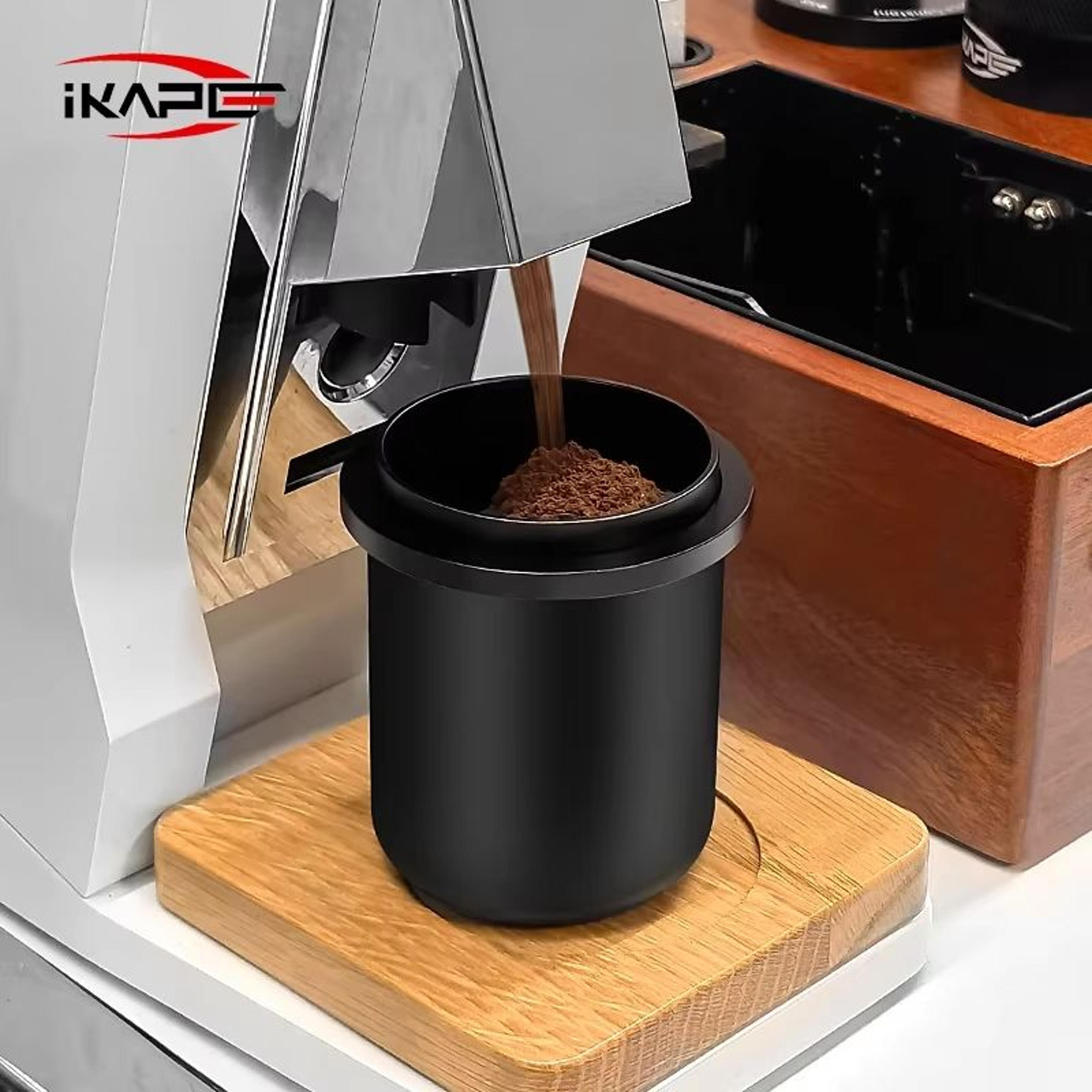 ikape espresso dosing cup – compatible with 51–58 mm (2.01–2.28 in) portafilters, aluminum coffee accessory