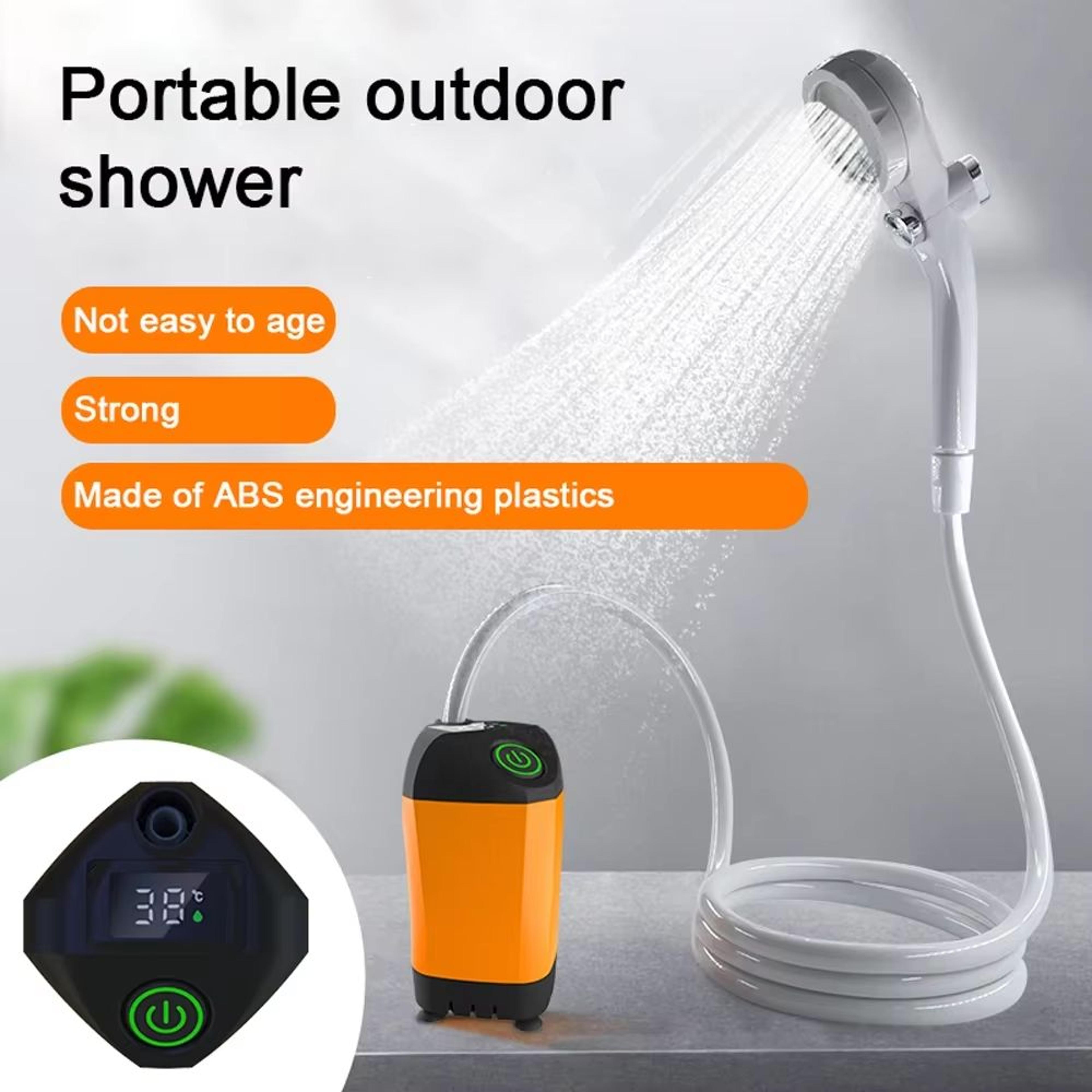 portable rechargeable usb outdoor shower pump for camping and pet bath
