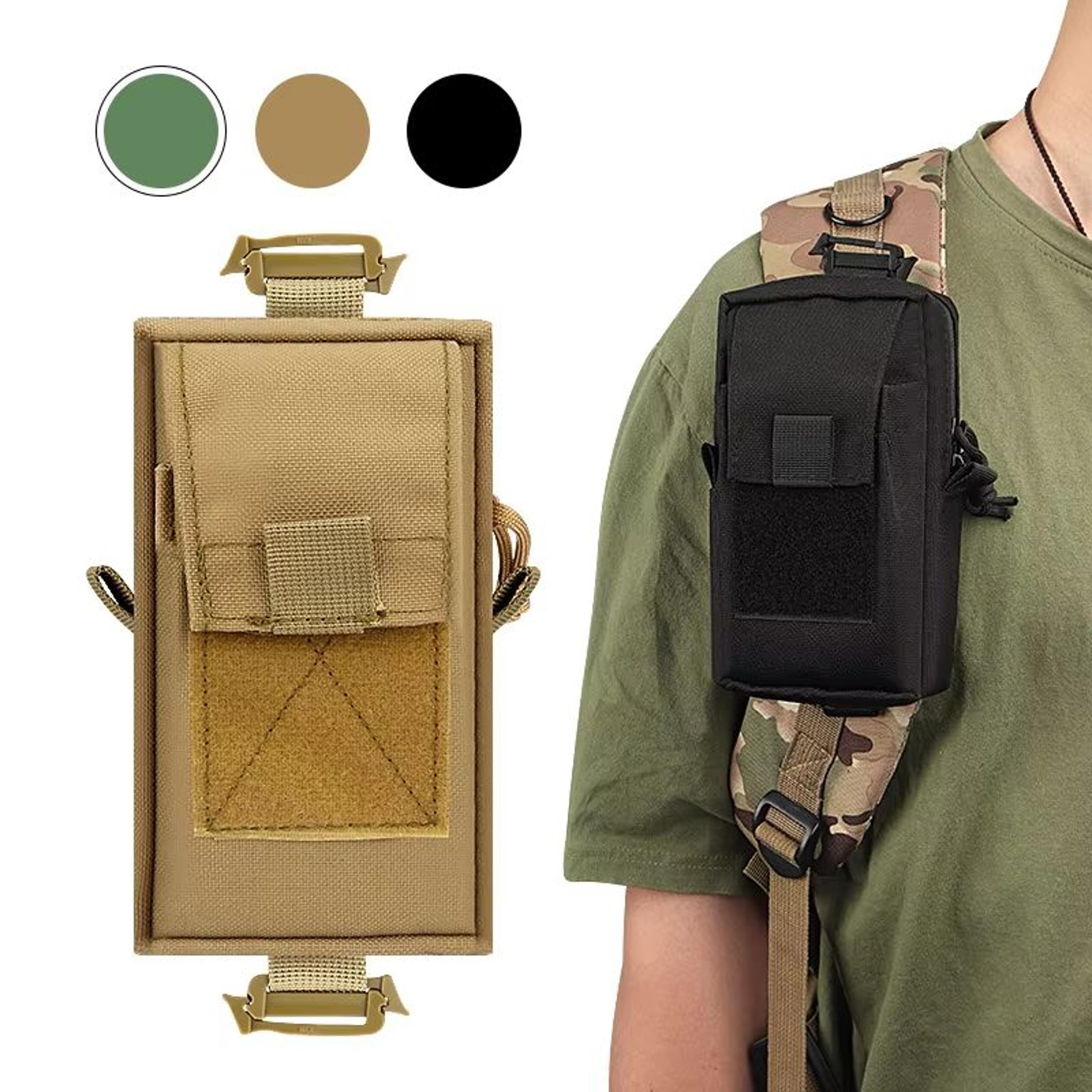 tactical molle waist bag edc pouch for outdoor & everyday carry