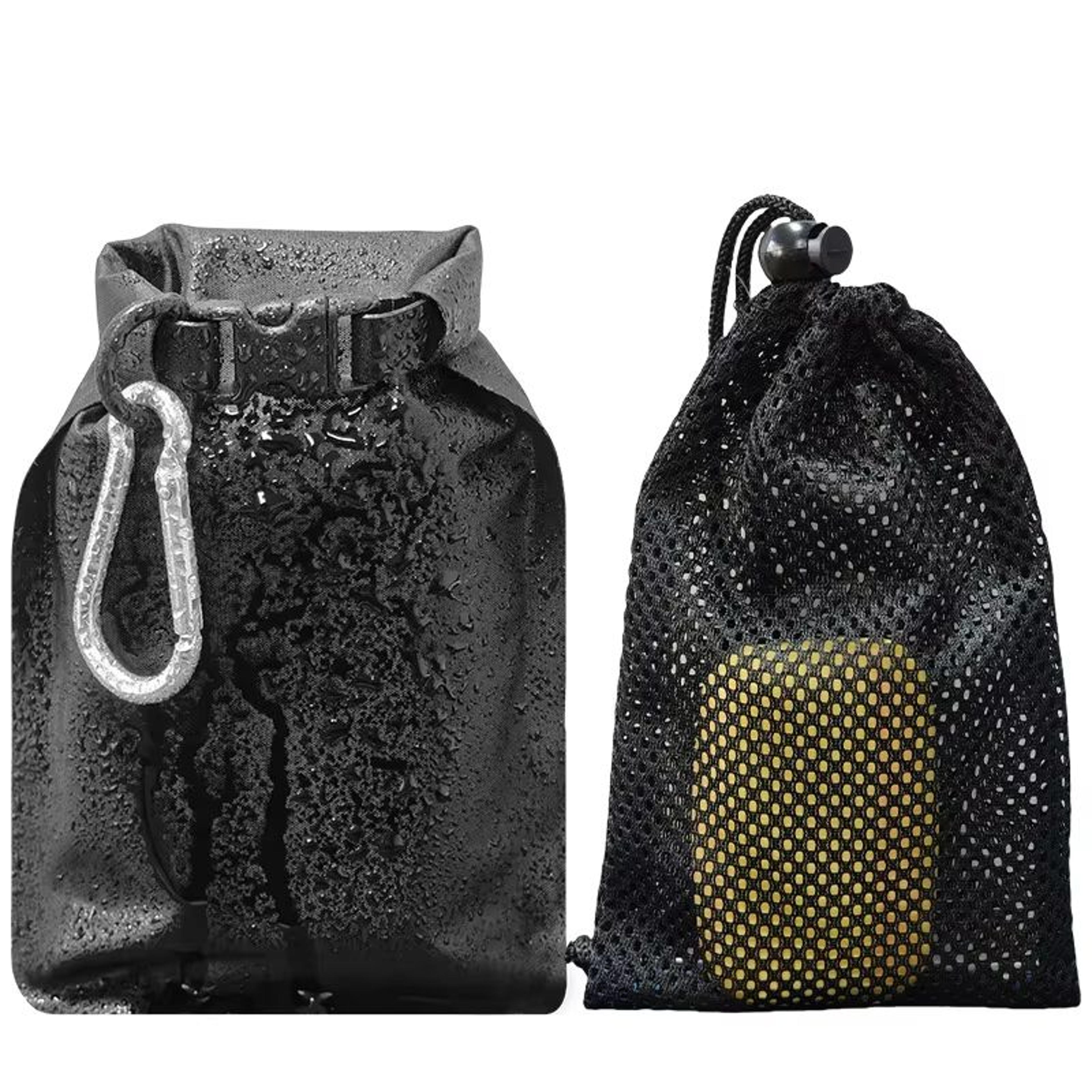outdoor portable waterproof & leakproof soap bar travel case with quick-dry pouch