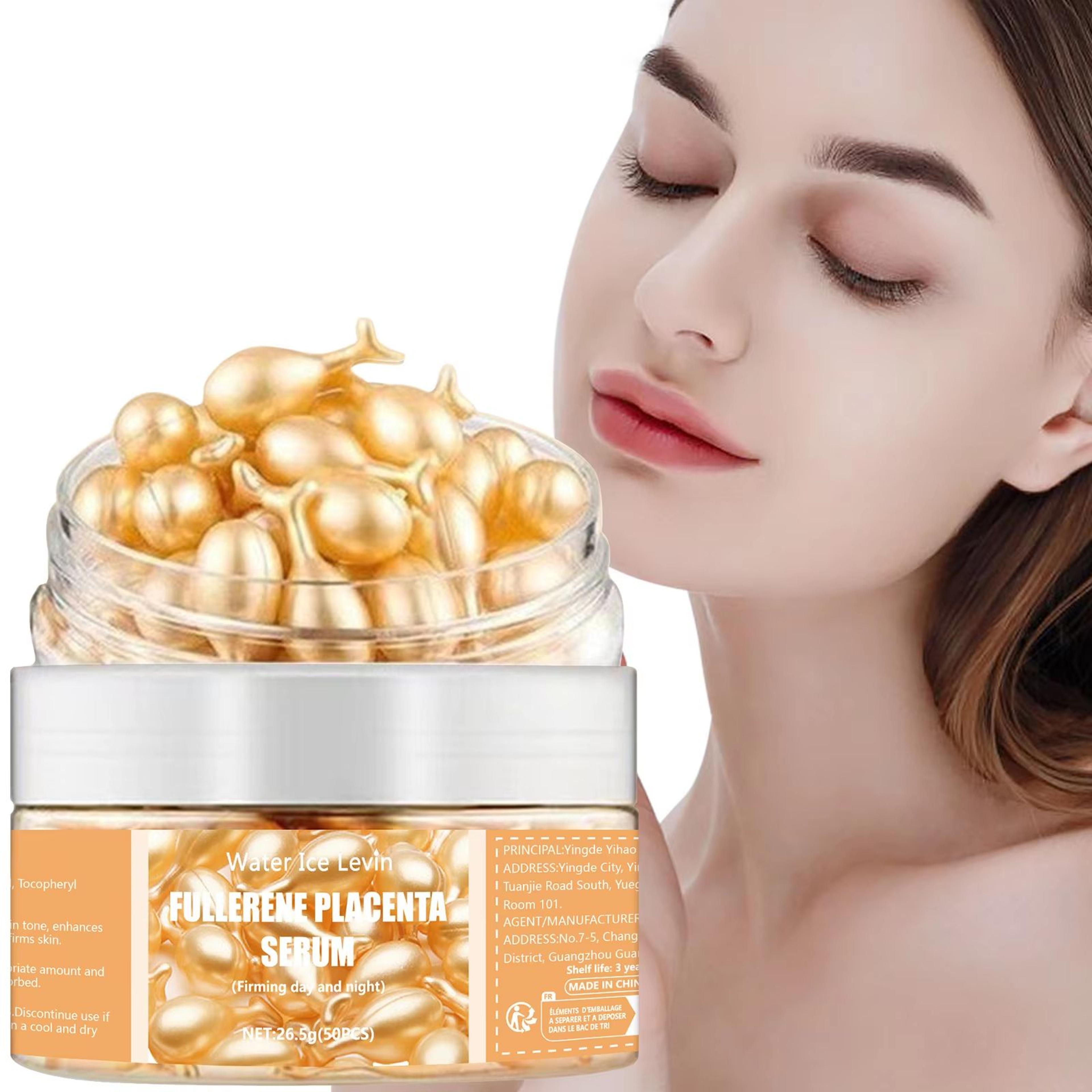 radiantglow collagen hyaluronic face care capsules acne spot remover wrinkle firming whitening serum