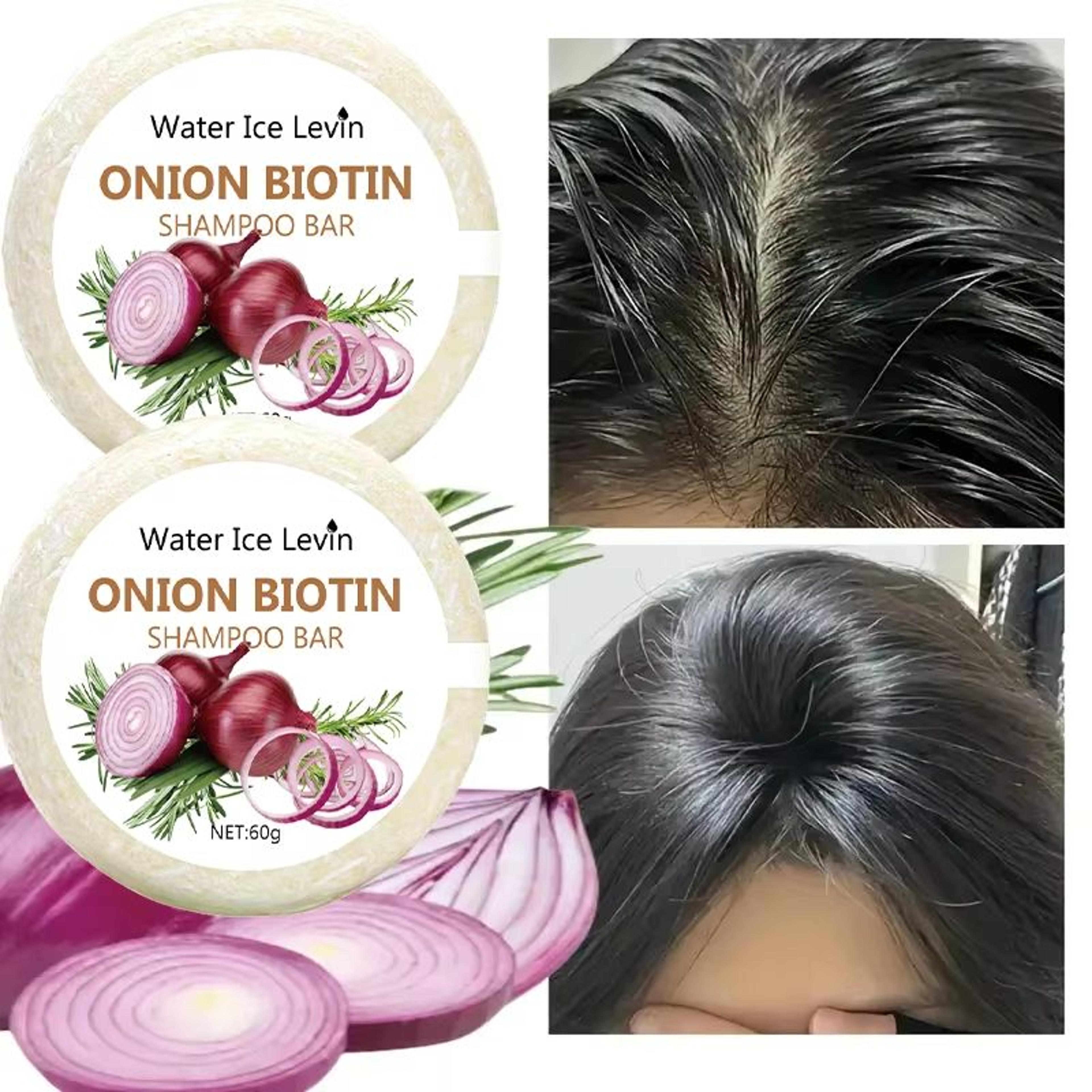 herbaboost onion biotin shampoo soap 2.12 oz moisturizing smoothing rosemary extract hair bar