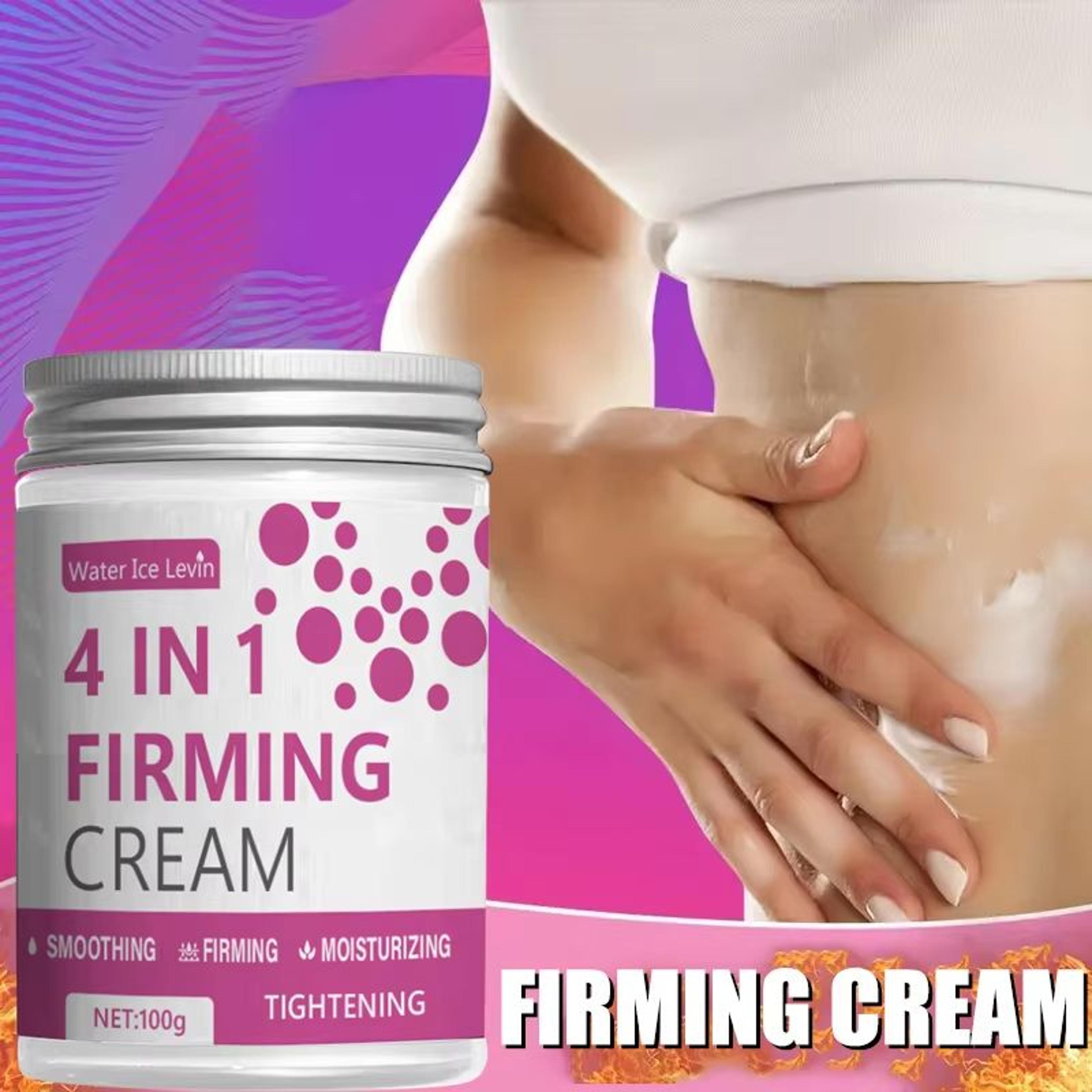 4-in-1 firming body cream with ginger, aloe vera & coffee essence – moisturizing toning solution for abdomen, arms, and