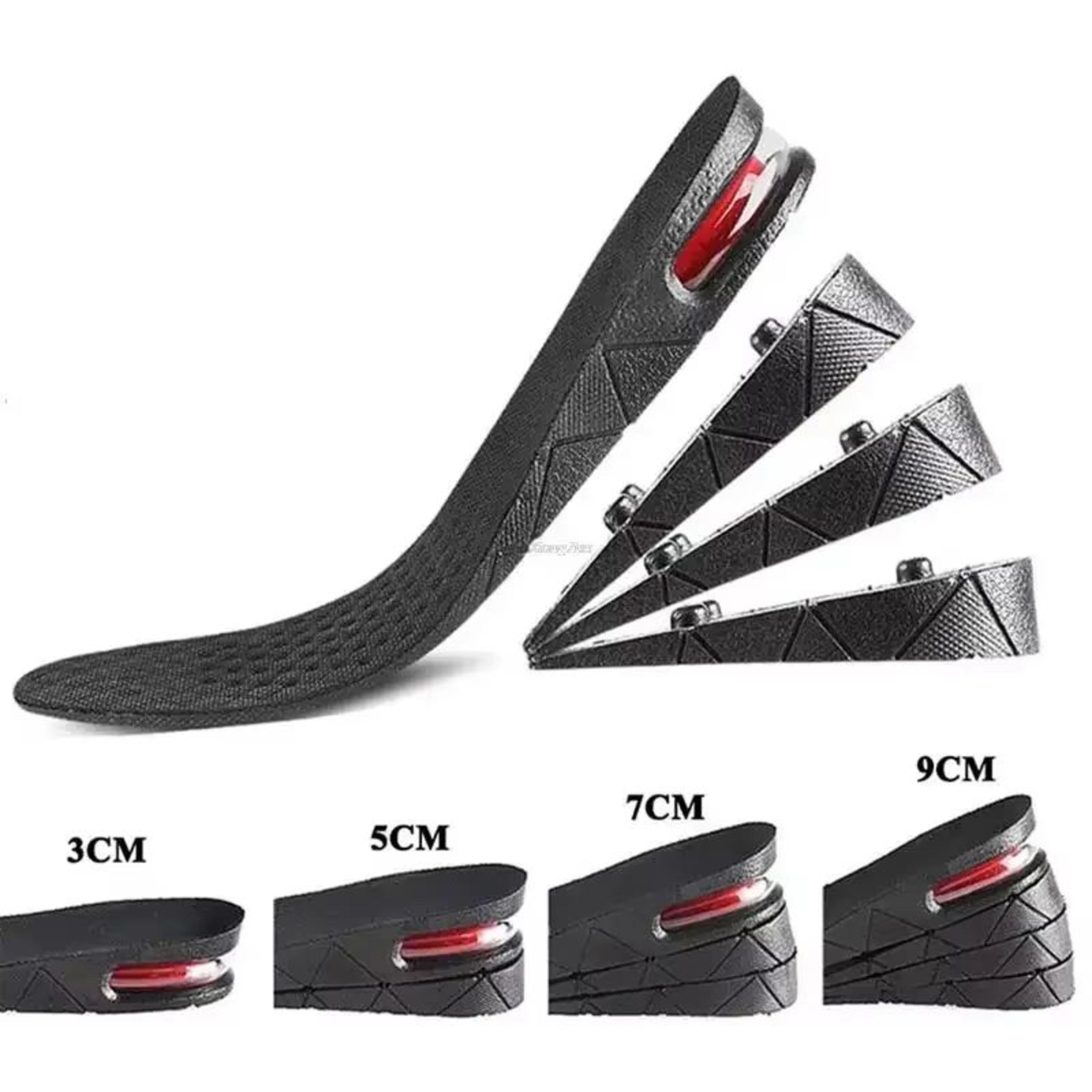 adjustable air cushion height increase insoles for men and women 3- 9 cm invisible lift insert