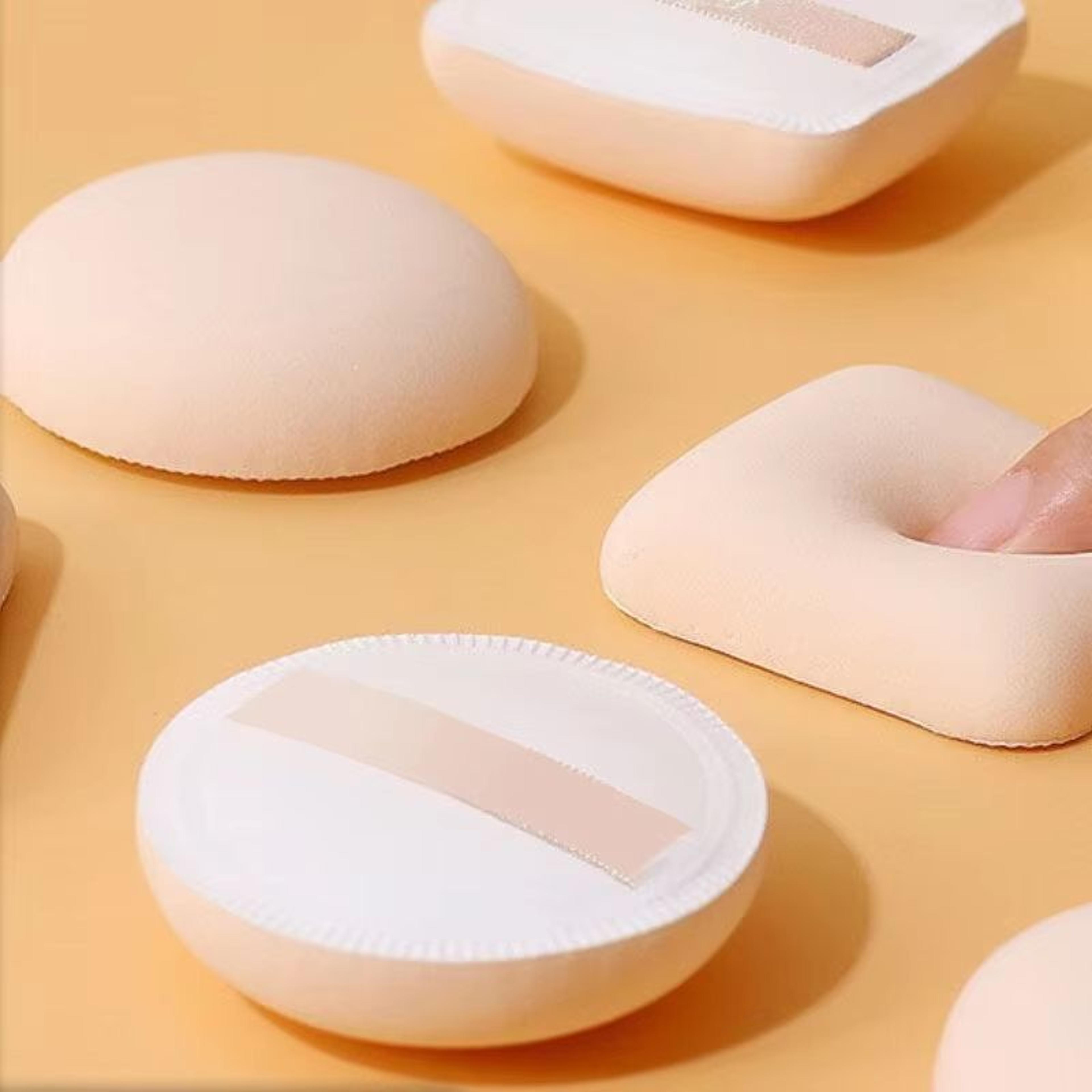 2-pack pink cotton candy air cushion powder puff – dual-use wet & dry makeup sponges