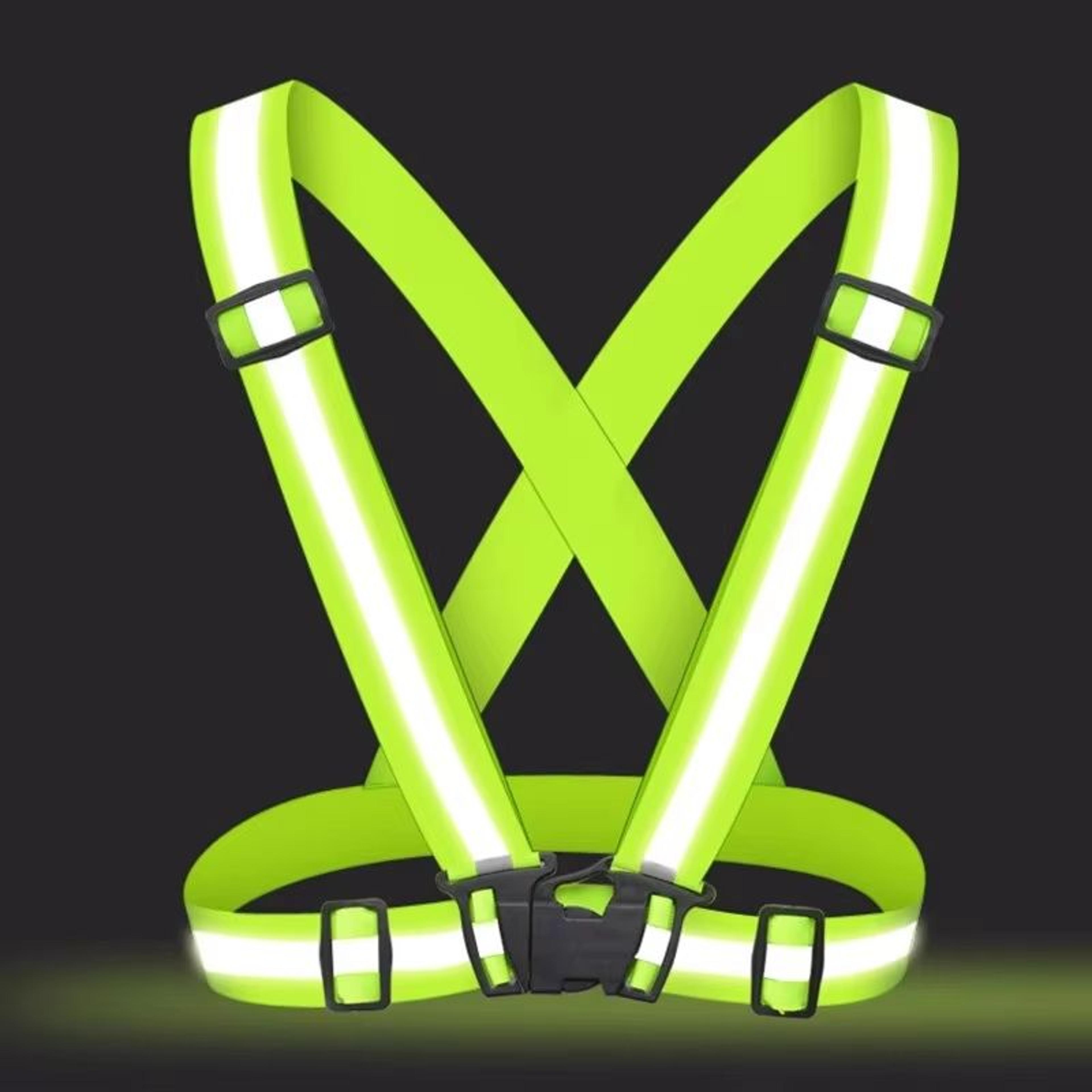 adjustable reflective safety vest – outdoor night running & cycling visibility gear