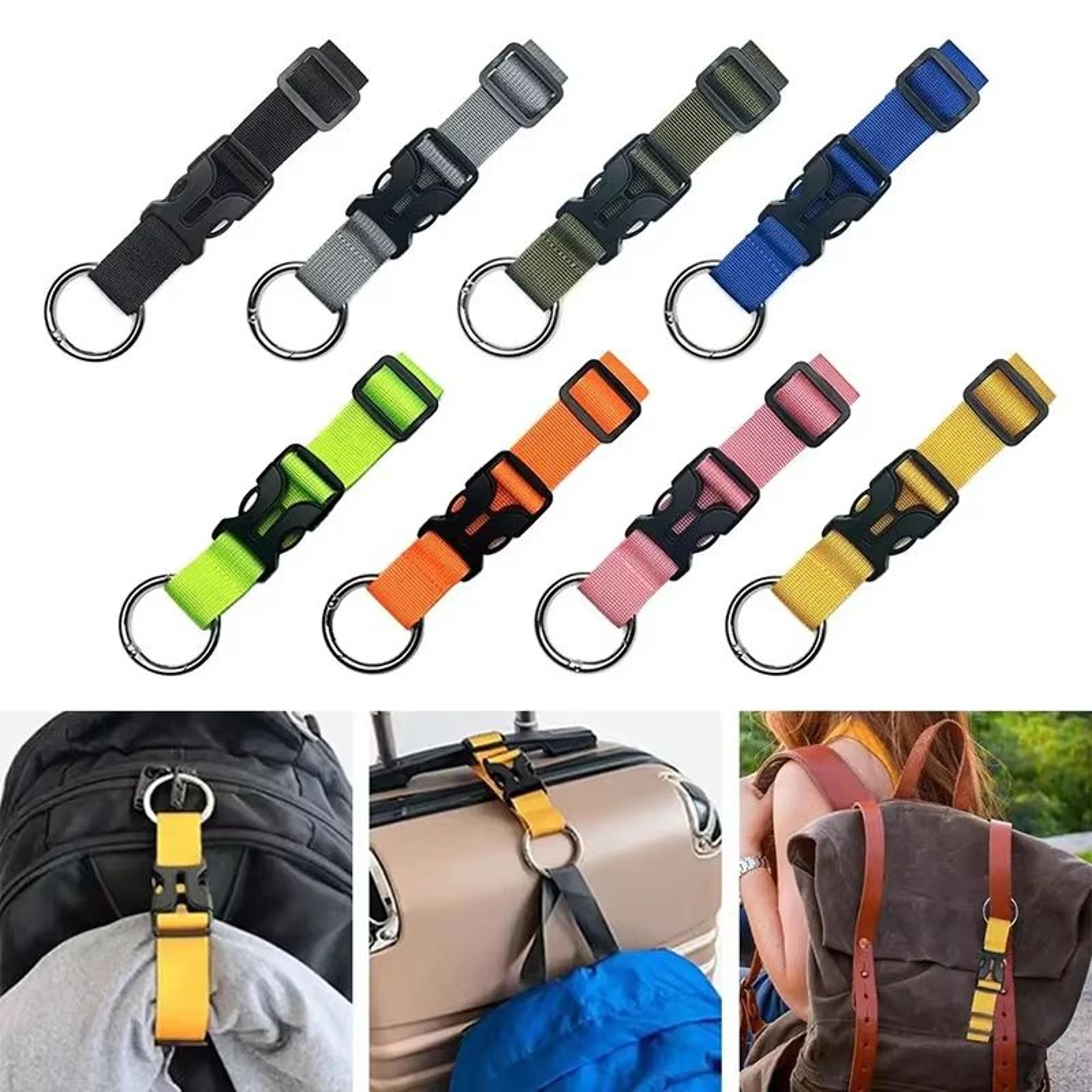 portable luggage hanging buckle strap for backpack and suitcase