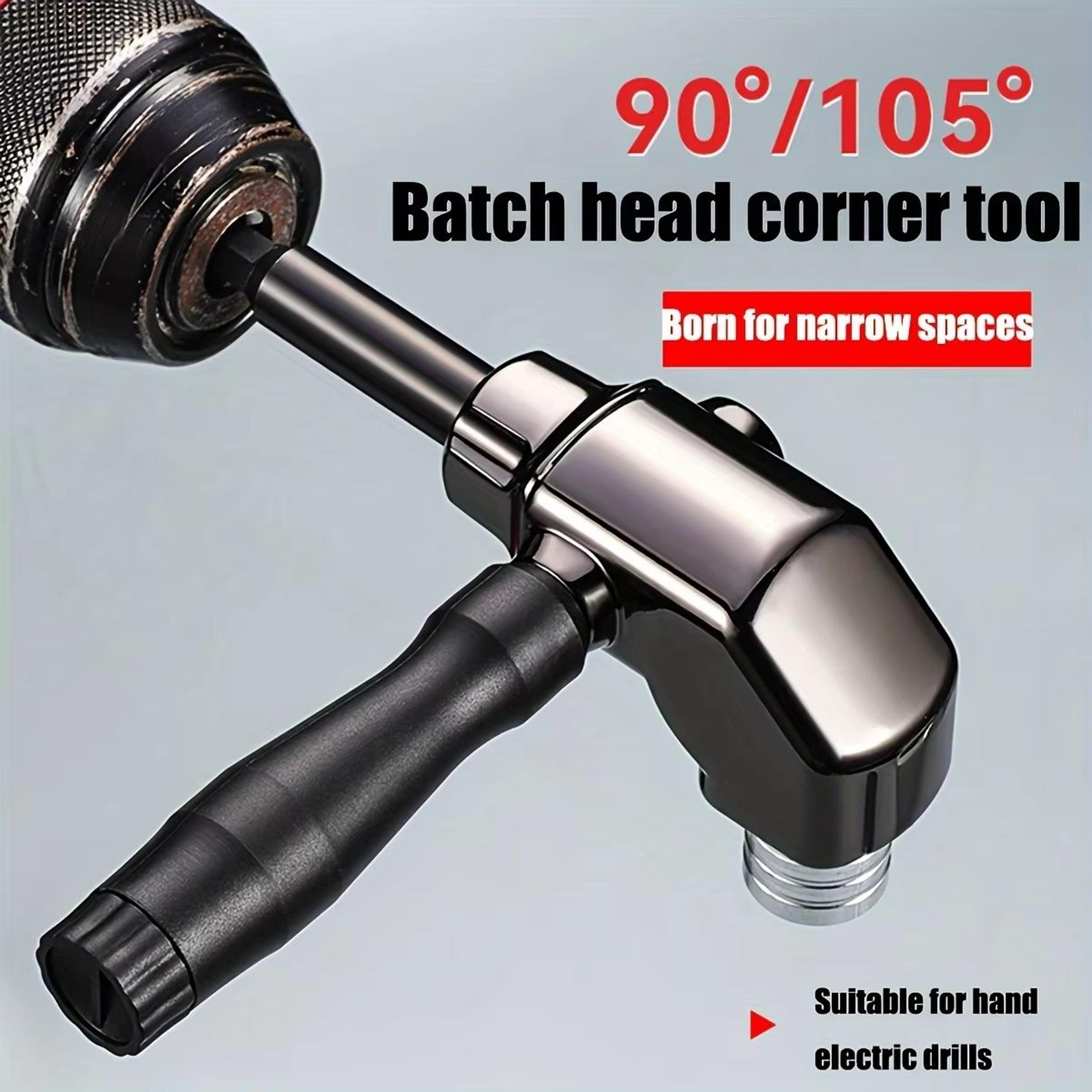 90/105 degree angle electric corner turner – right-angle electric screwdriver accessory with flexible shaft adapter