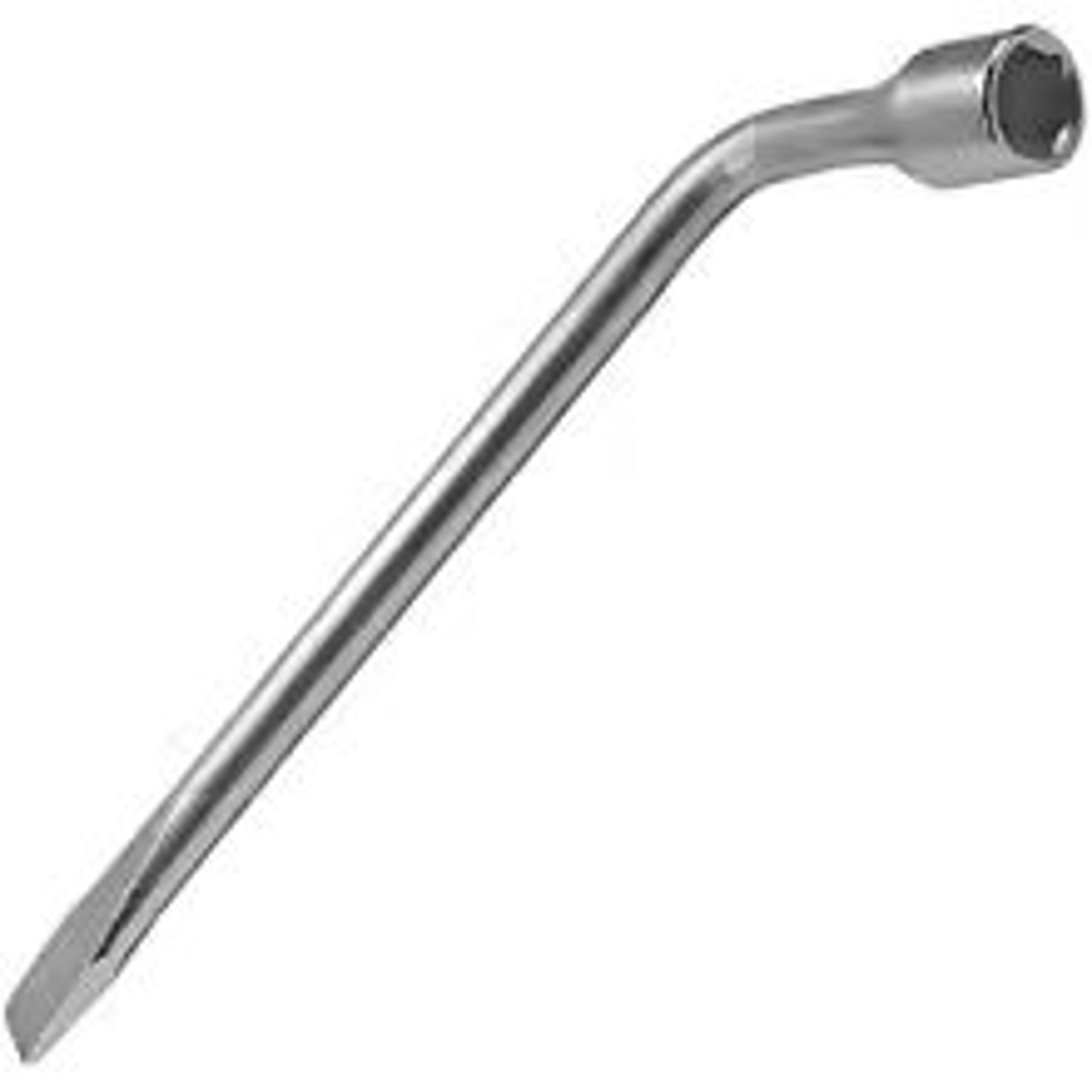 car spare tire lug wrench – l-type hex socket repair tool 17/19/21 mm with slotted end