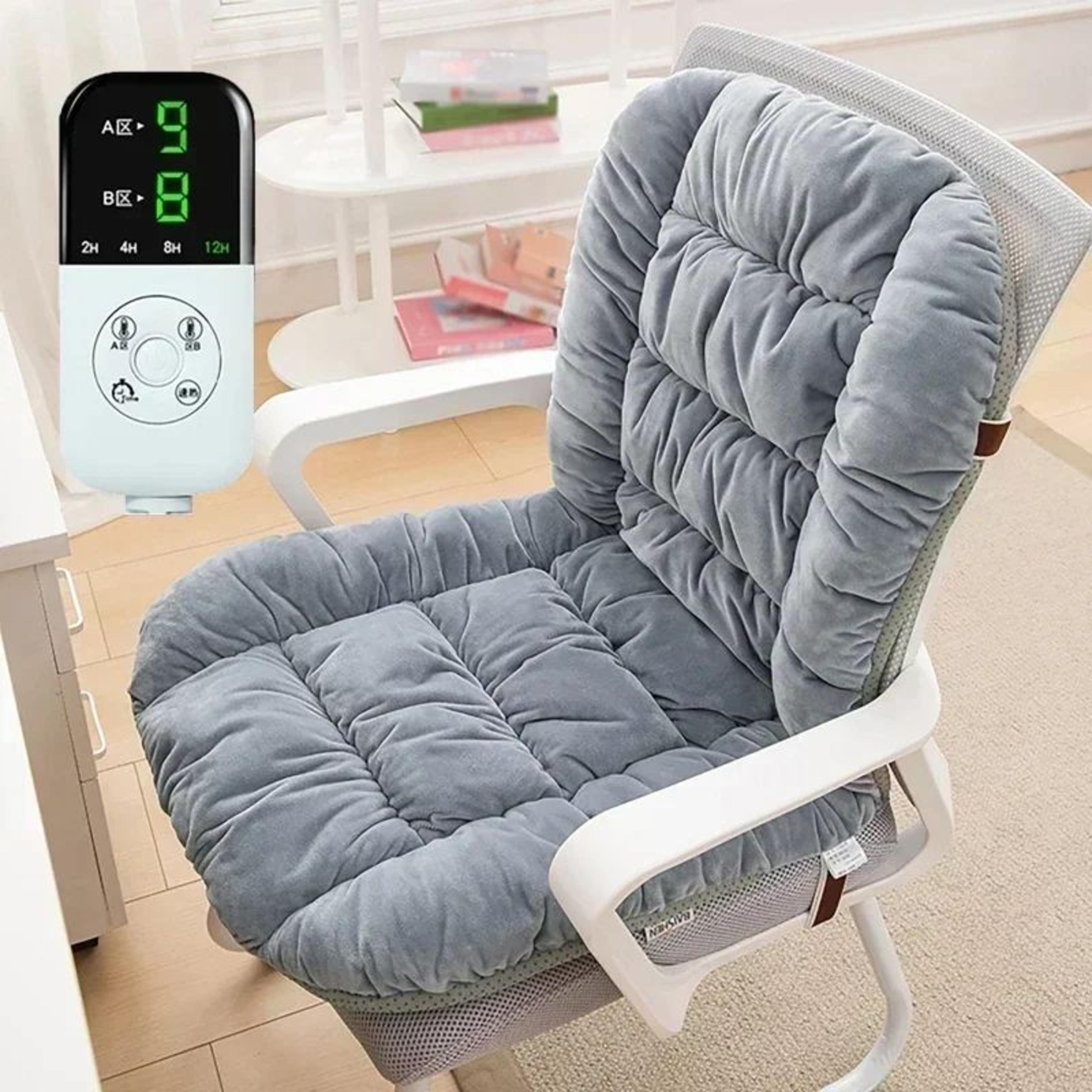 electric heating cushion for office chairs | 9 heat levels for back pain relief