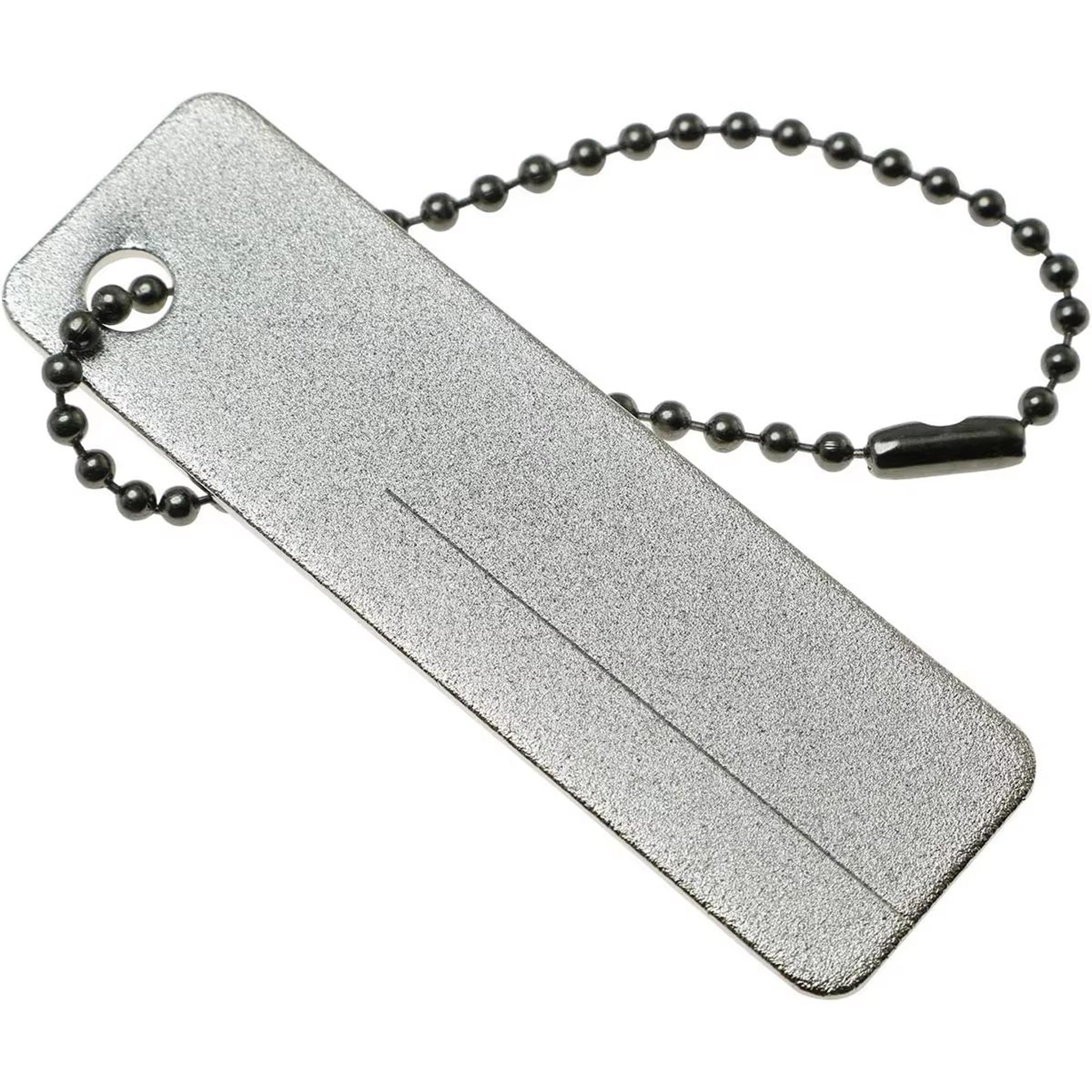 mini diamond pocket knife sharpener keychain with emery nail file