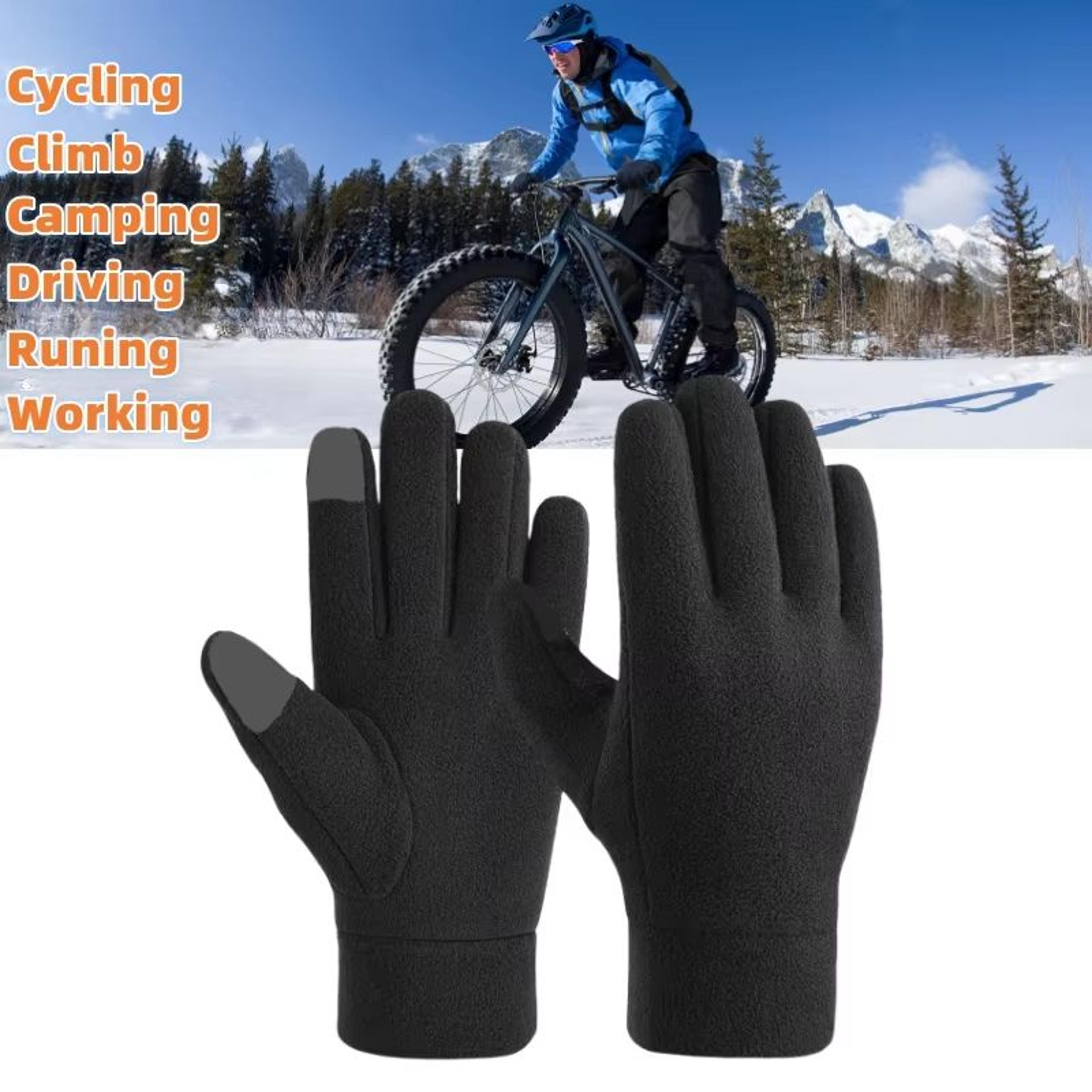 polar fleece winter touch-screen gloves for men and women outdoor sports