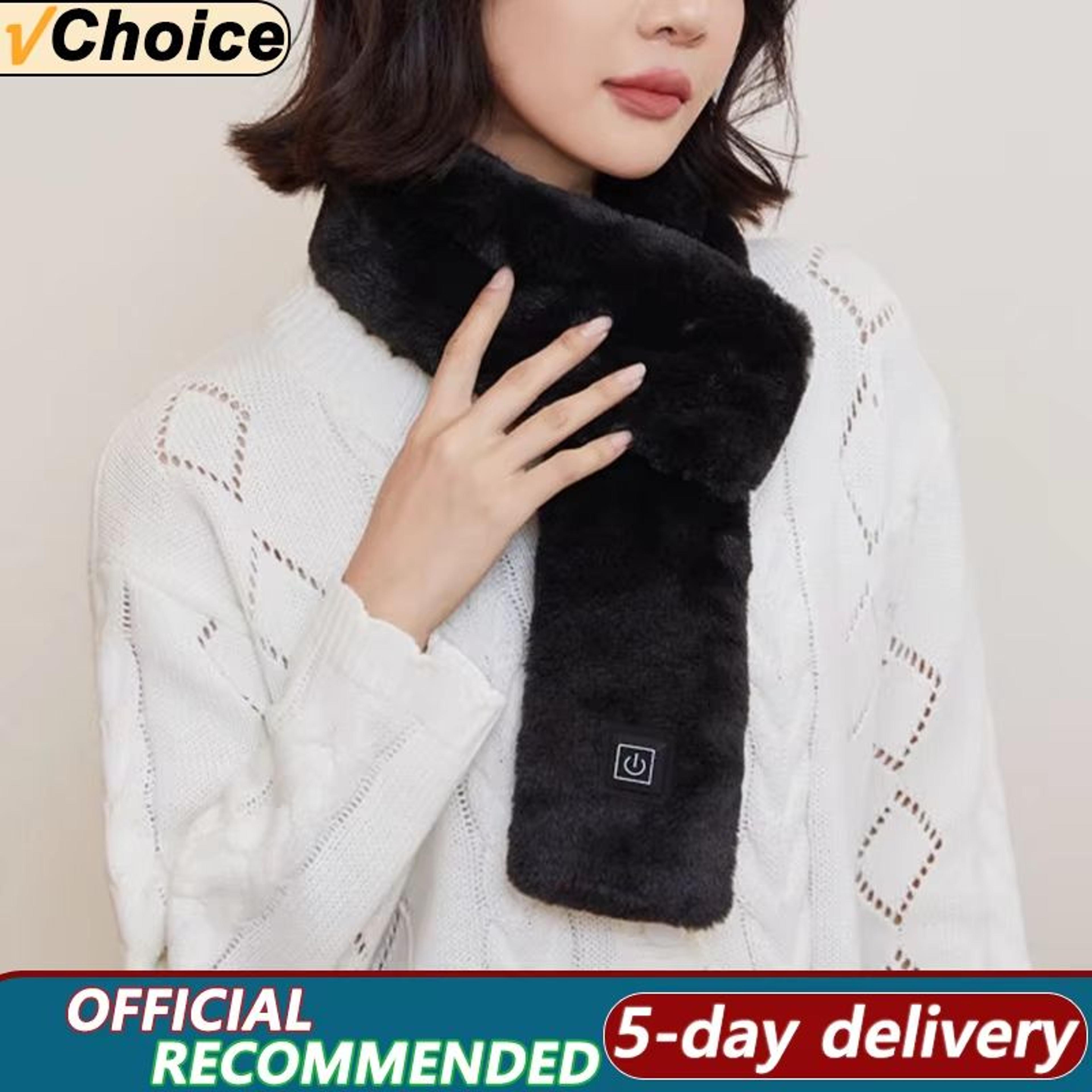 3-gear heated outdoor scarf usb electric warm thermal shawl for men and women