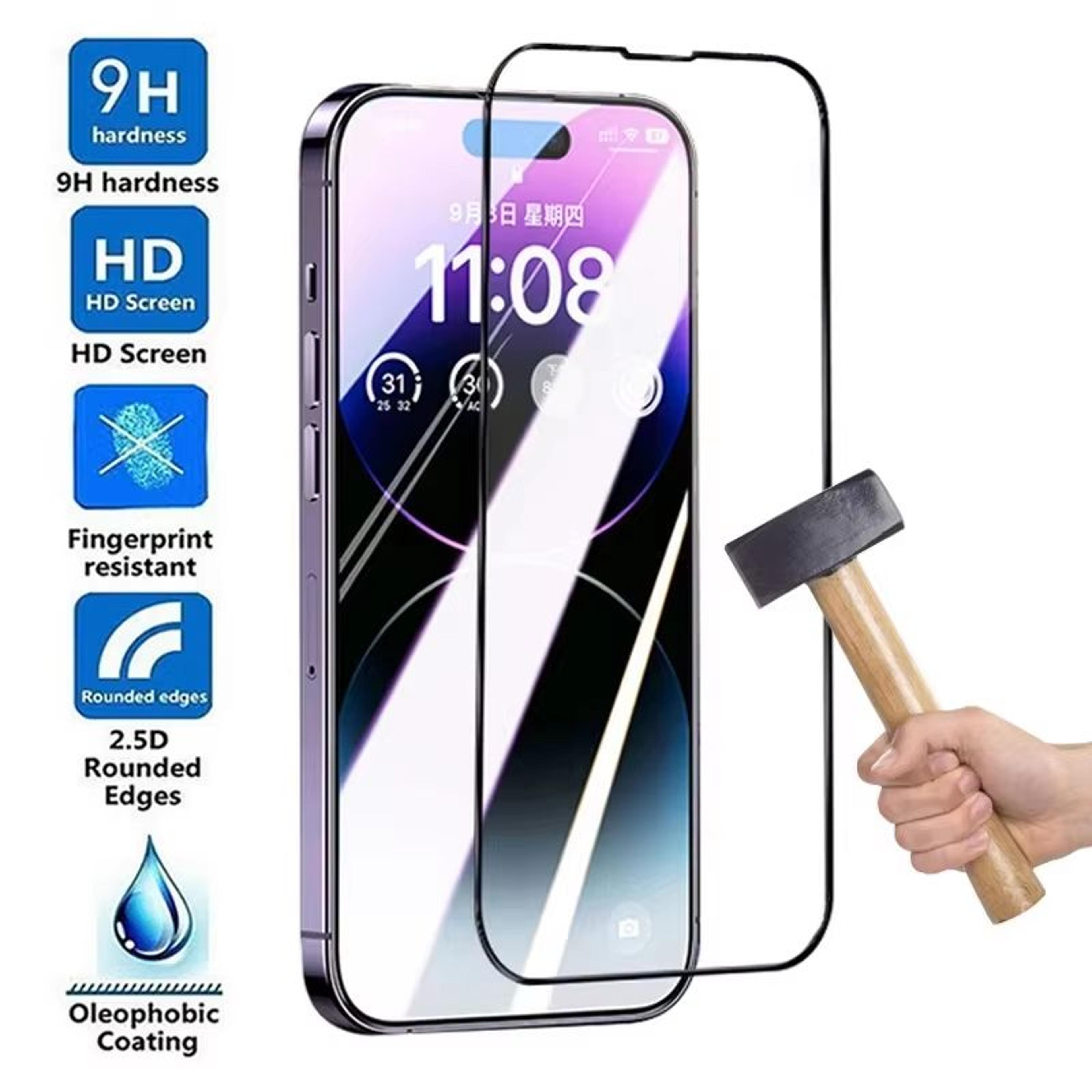 9d tempered glass screen protector for iphone 7 to iphone 17 series