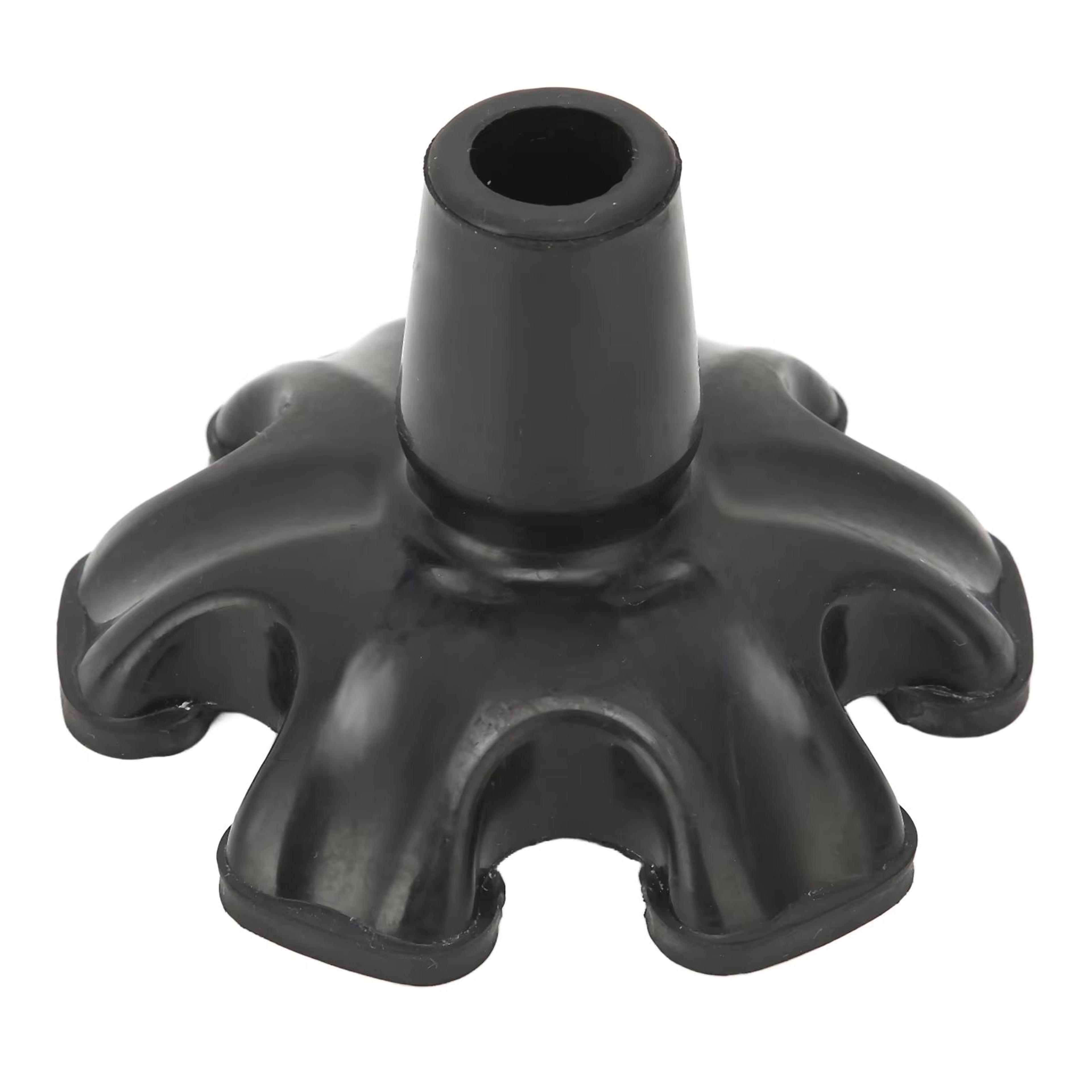 6-pillar nonslip rubber cane and crutch tips for walking support