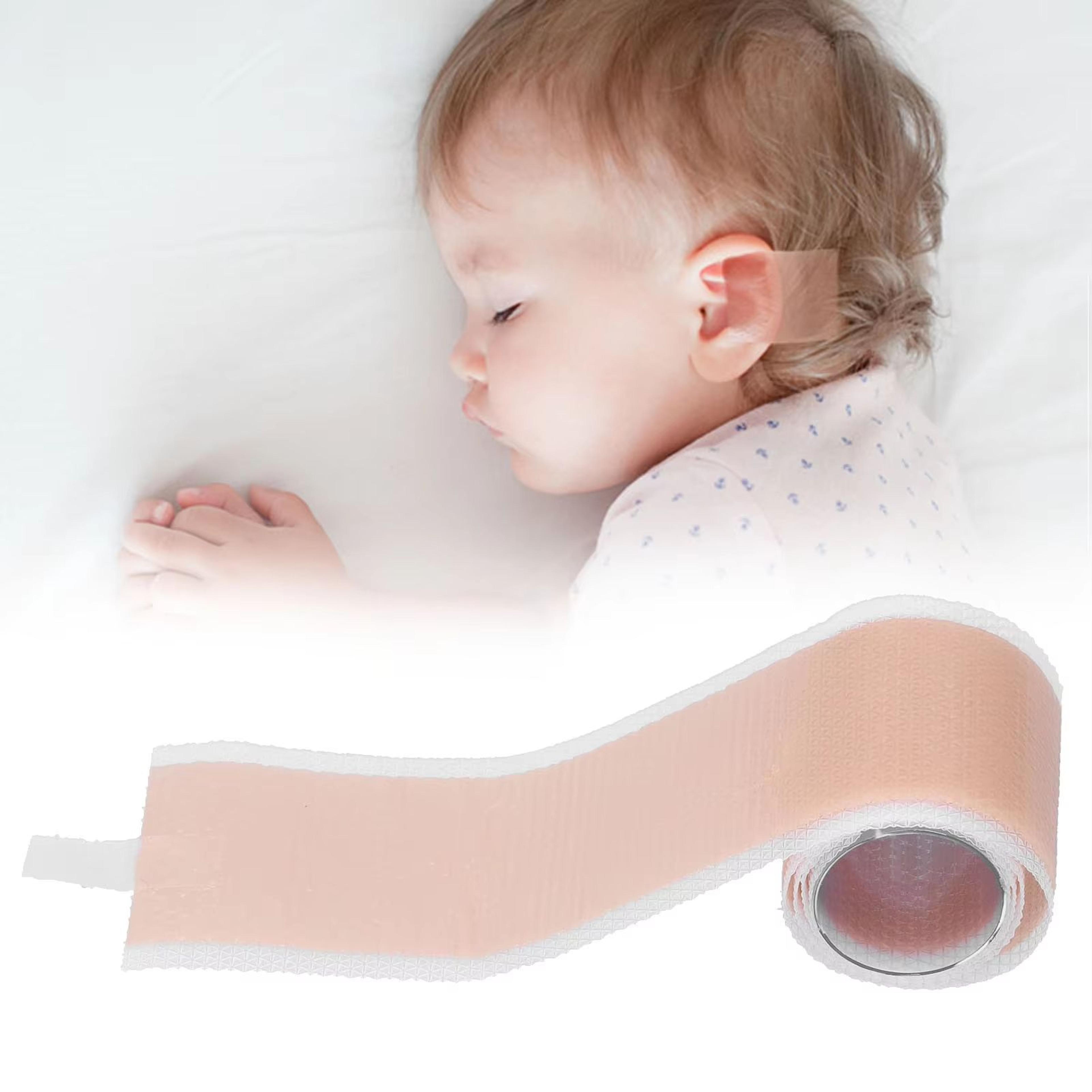 babyear silicone infant ear shape corrector patch strip (4x19.69 in) – gentle protruding ear alignment solution for babi