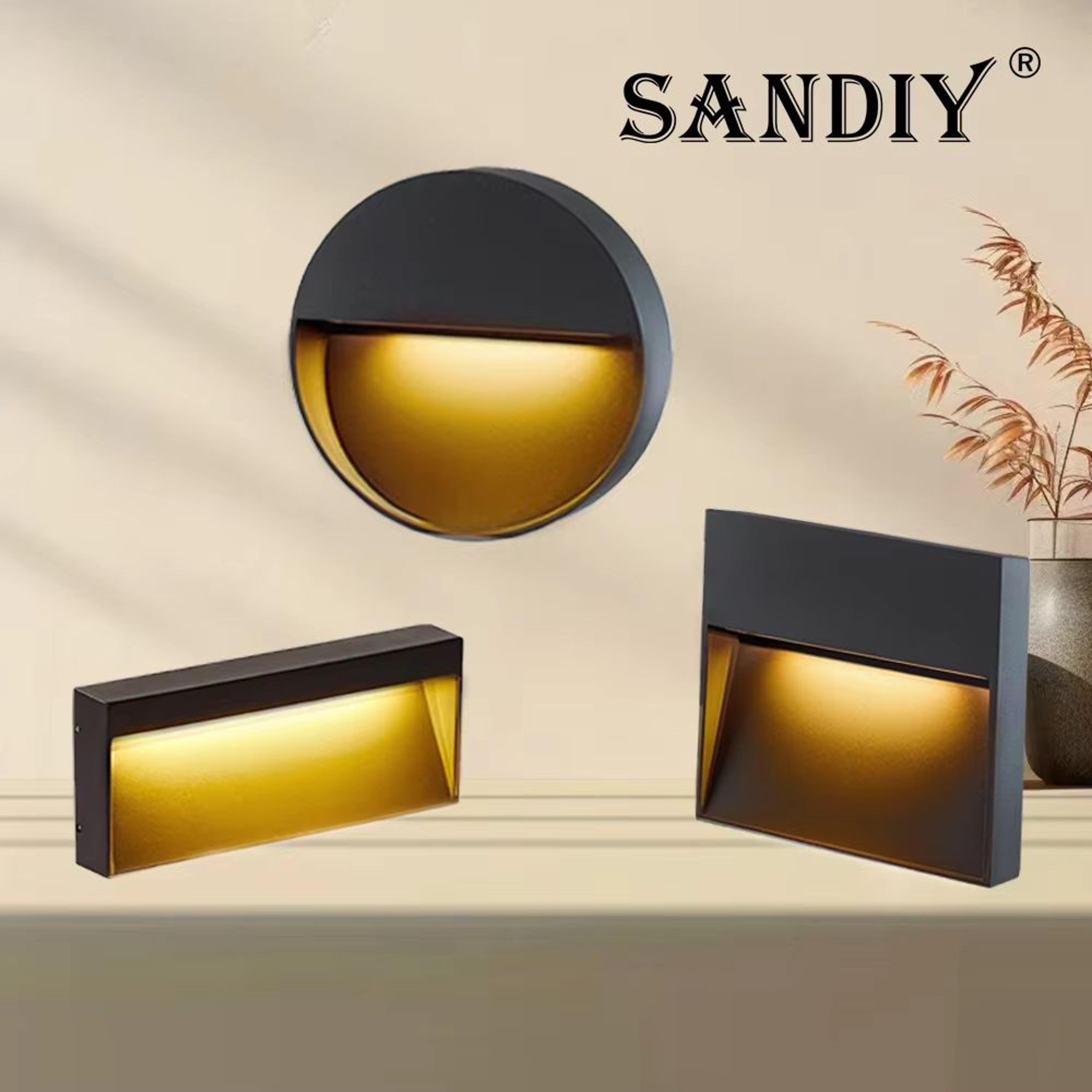 sandiy outdoor waterproof led stair light wall lamp – surface mounted terrace porch exterior lighting (110v/220v/12v)