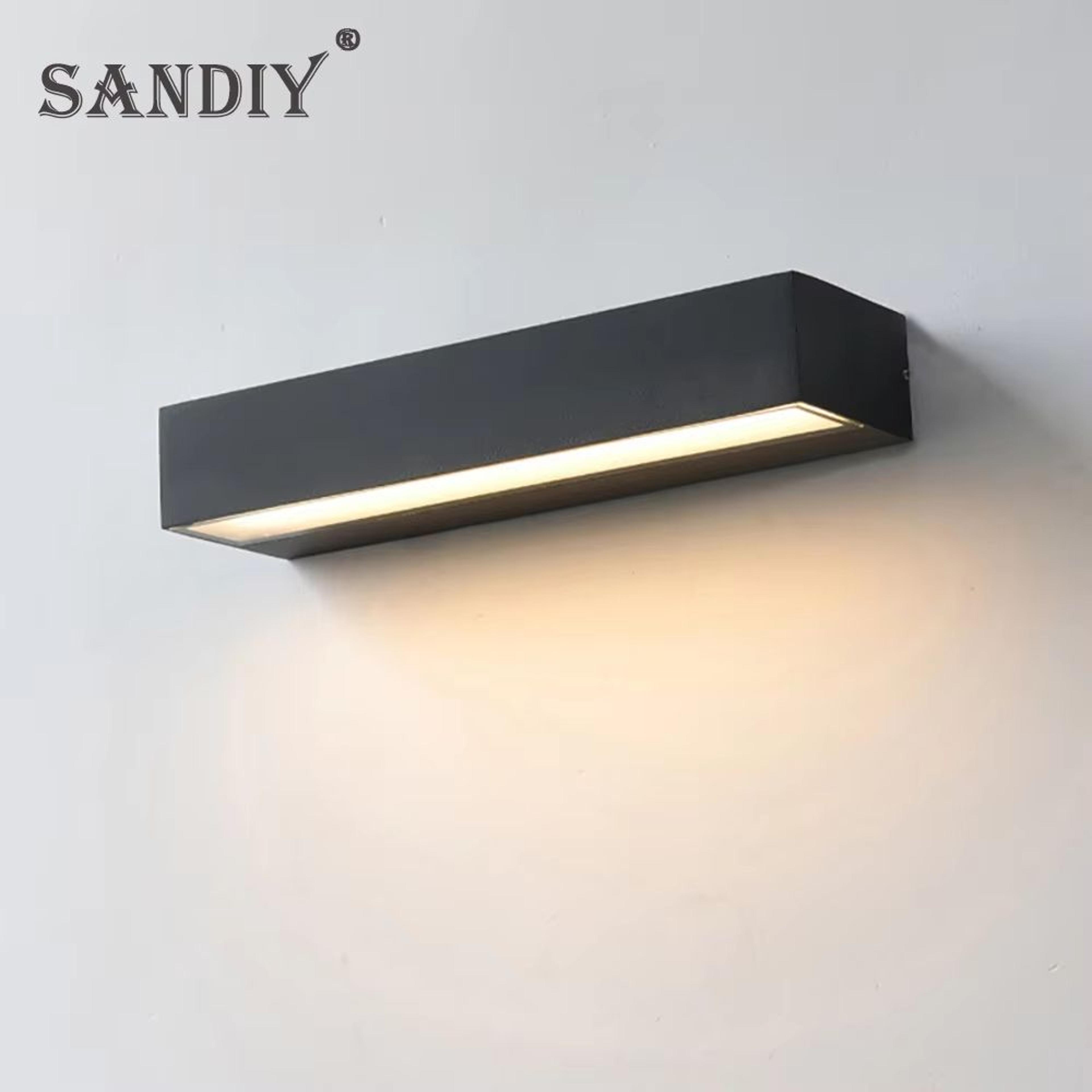 sandiy outdoor wall light external sconce lamps – waterproof house decor lighting fixture for balcony, porch, yard, gard