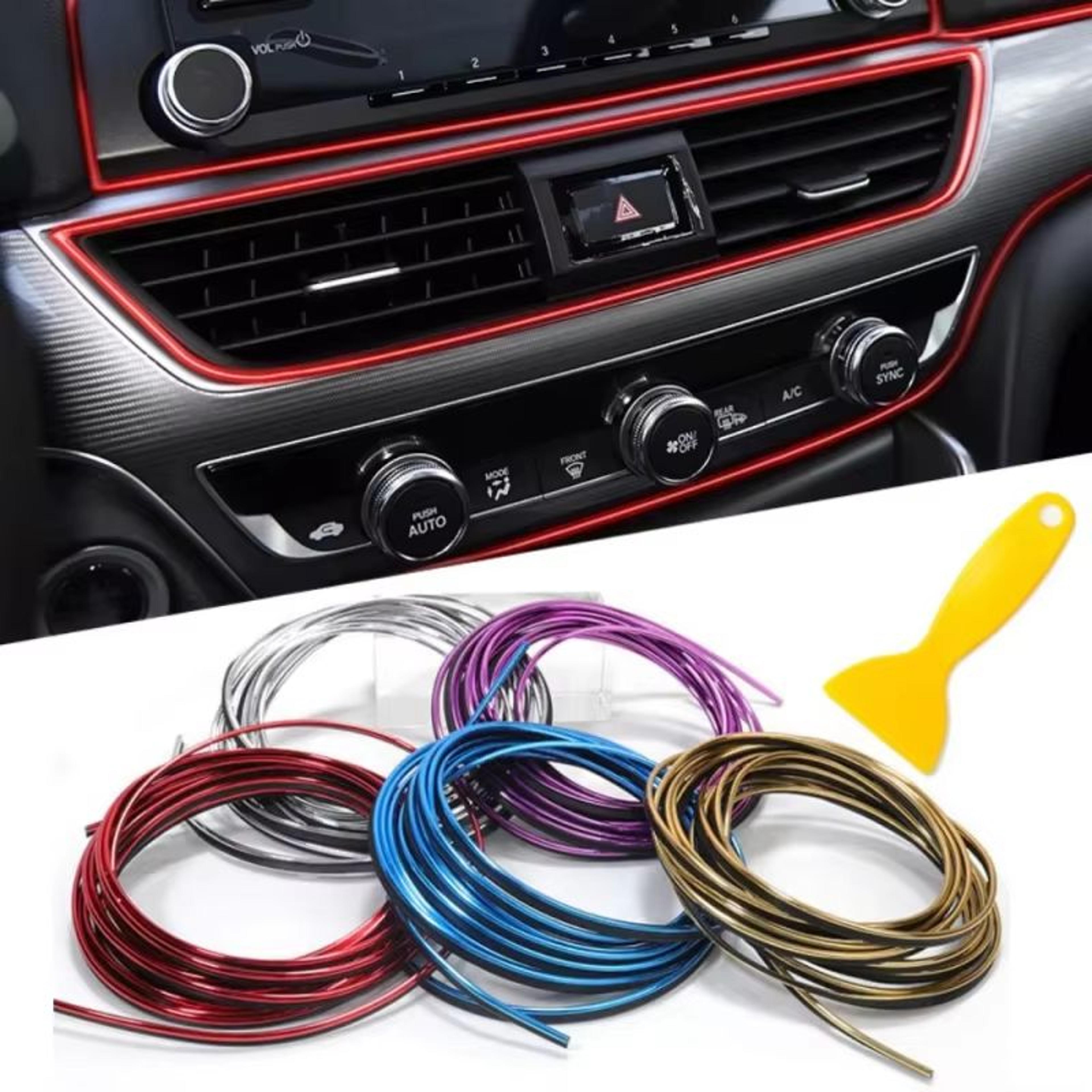 flexible car molding decoration strips auto interior trim dashboard & door edge