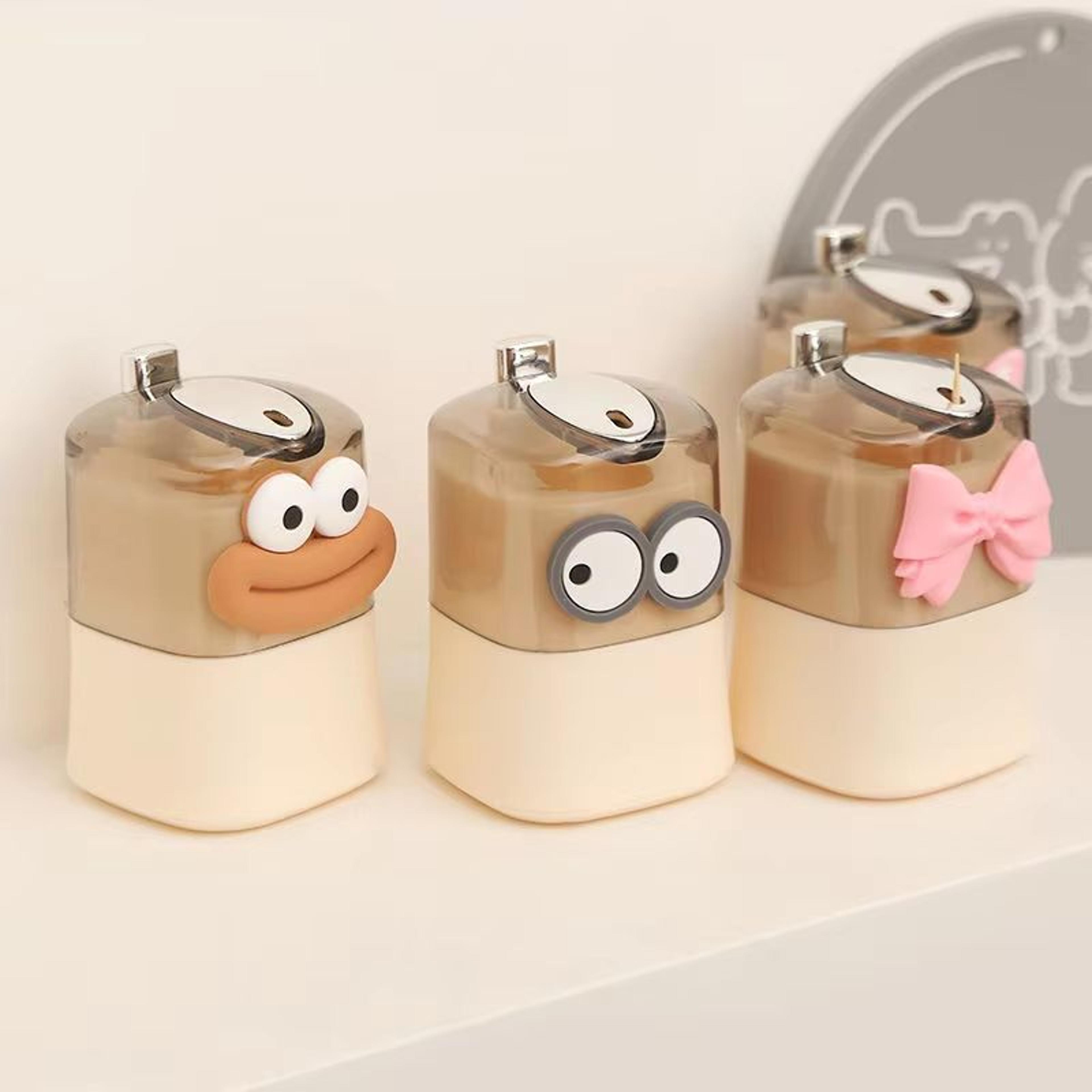 creative cartoon gut & mouth toothpick box high-appearance cream-style luxury toothpick holder