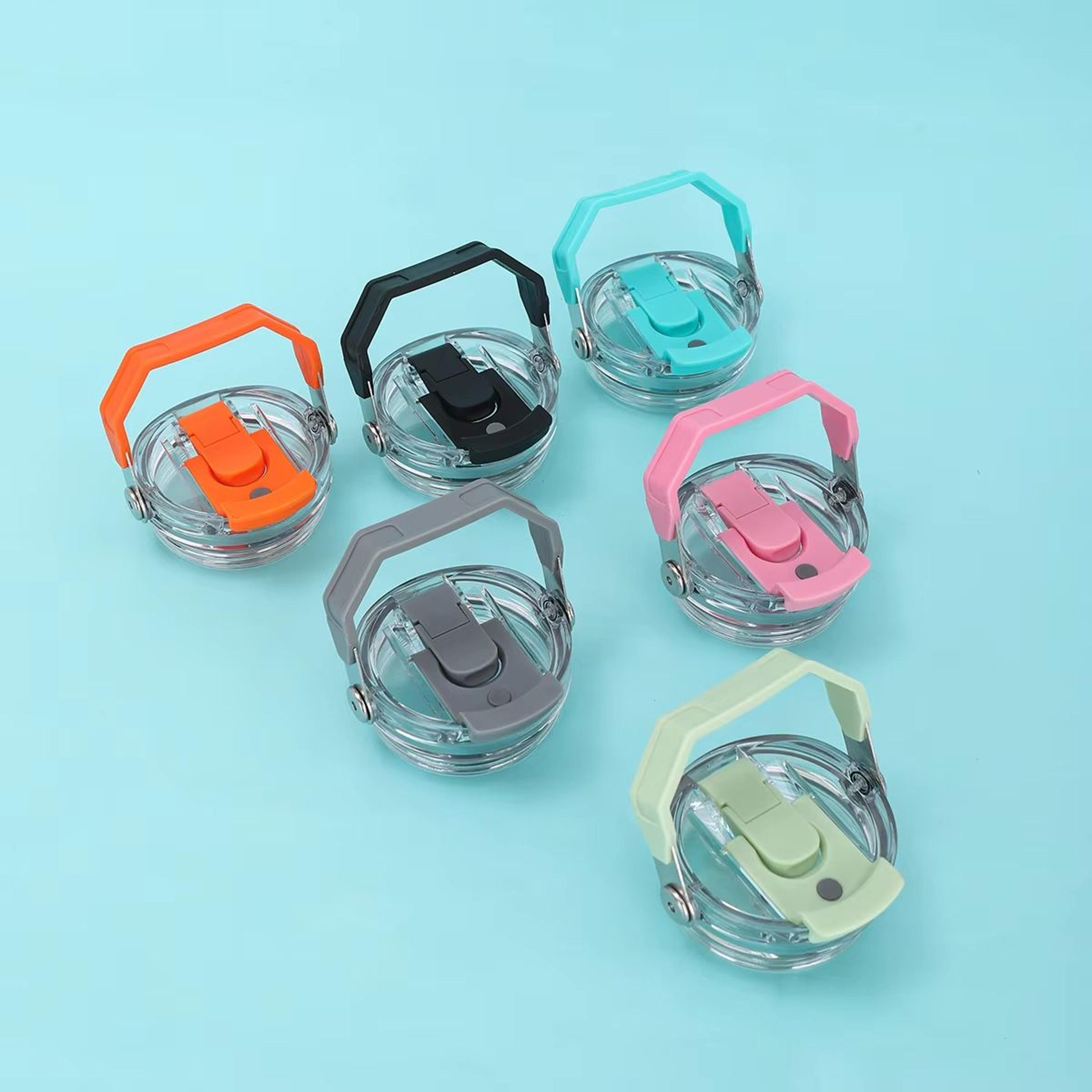 30 oz double drinking cap leak-proof portable car cup with handle transparent insulated lid