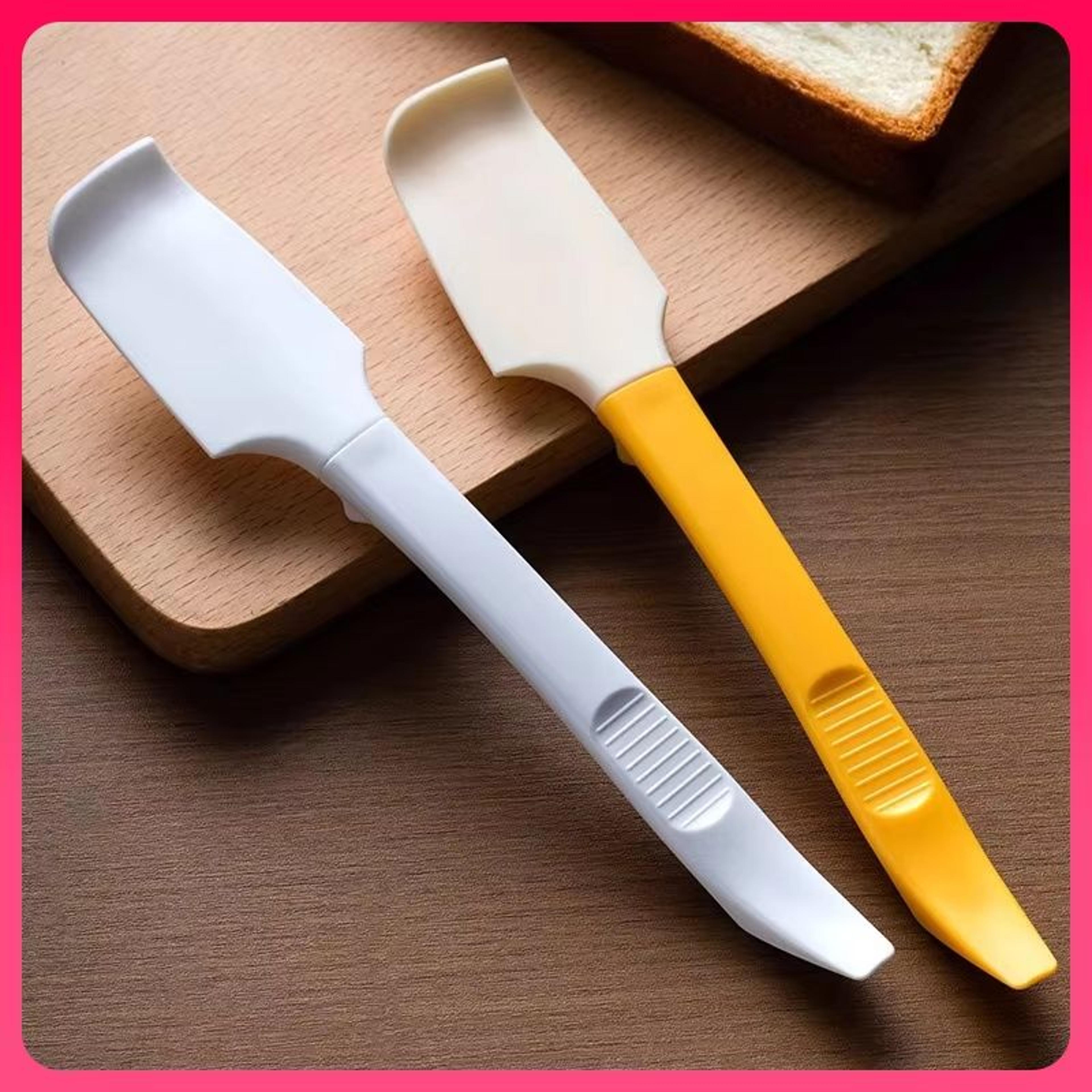 household two-in-one high-temperature resistant silicone baking spatula for cream, jam, and butter