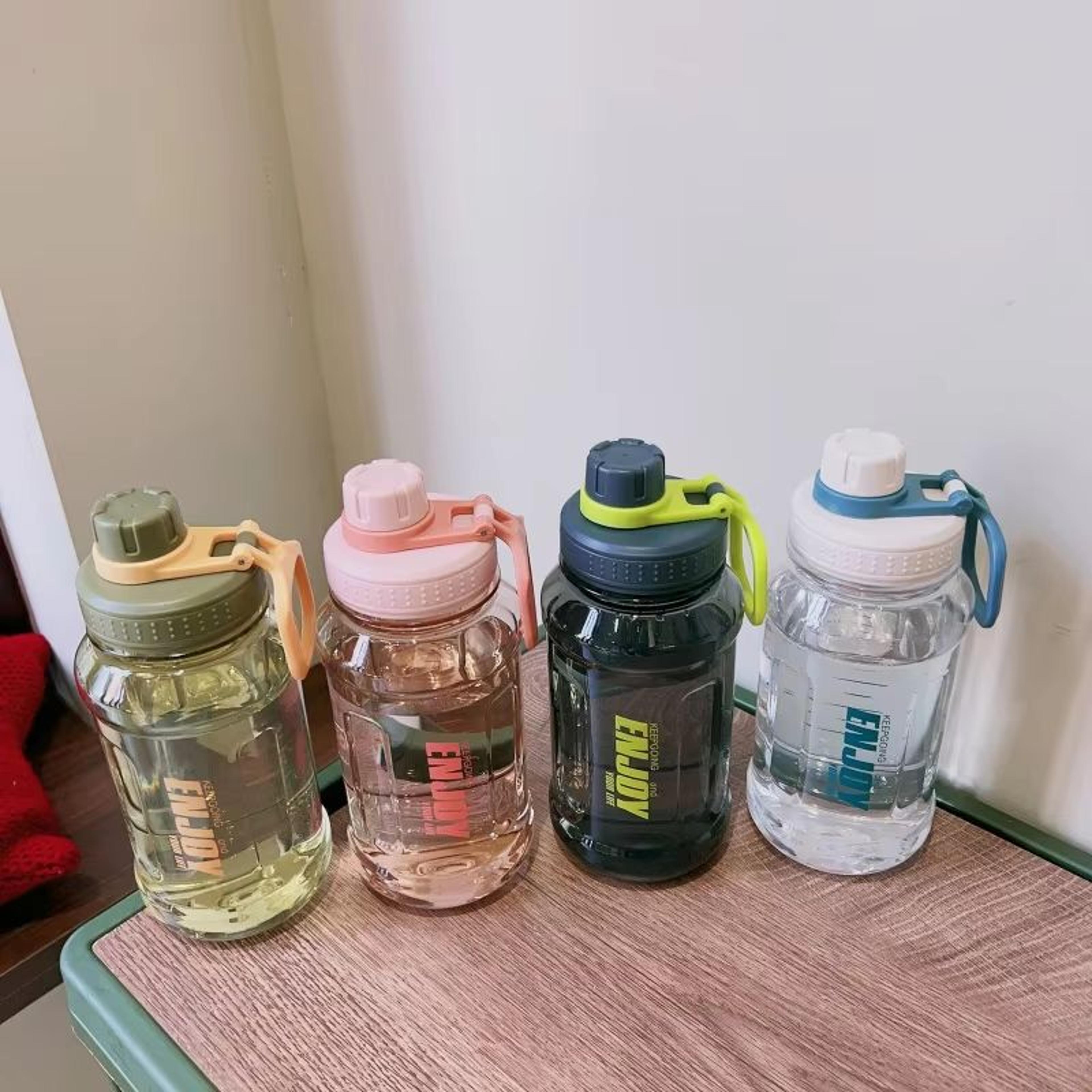 summer space cup – large-capacity simple solid color water cup, outdoor fitness sports water bottle for students